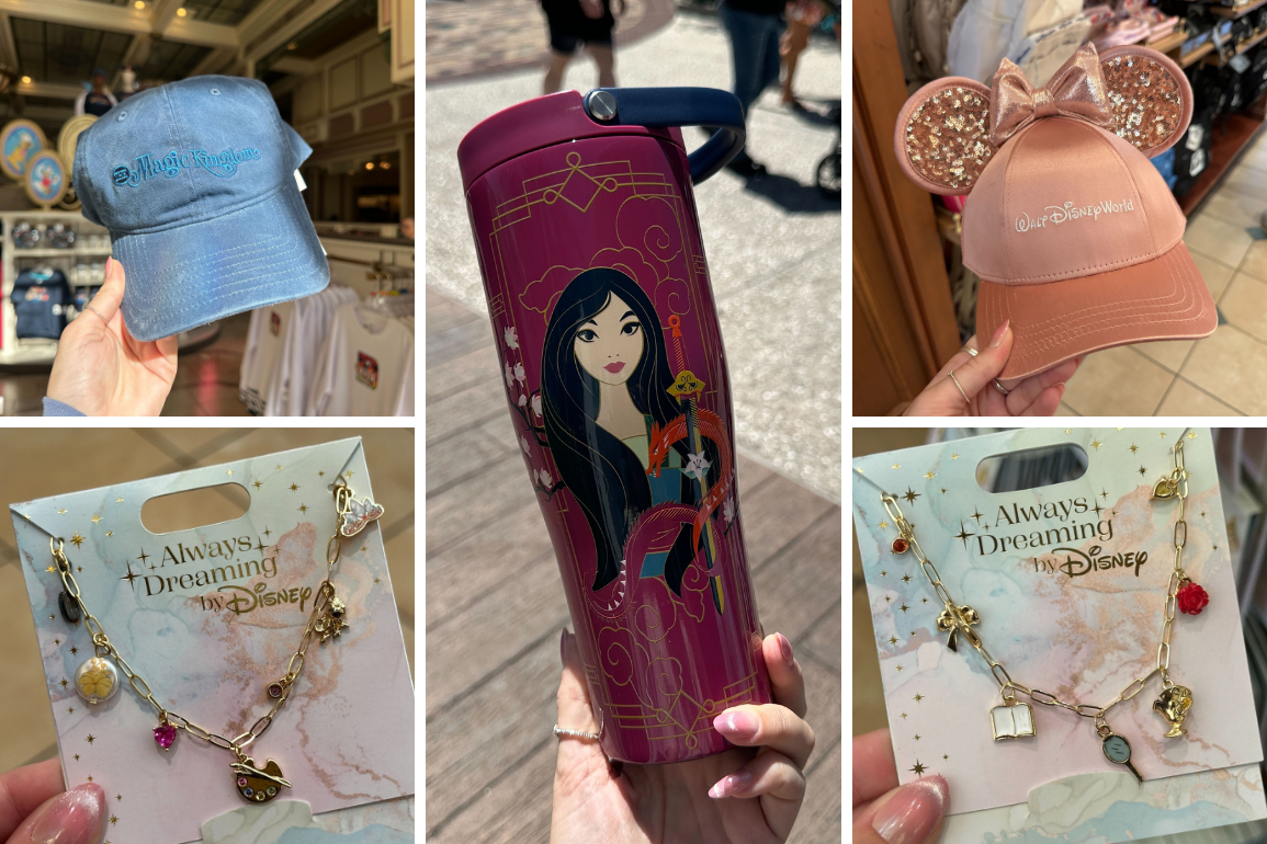 Rapunzel Necklace, Mulan and Cinderella Corkcicle Tumblers, Disney World Hats, and More Now at Walt Disney World