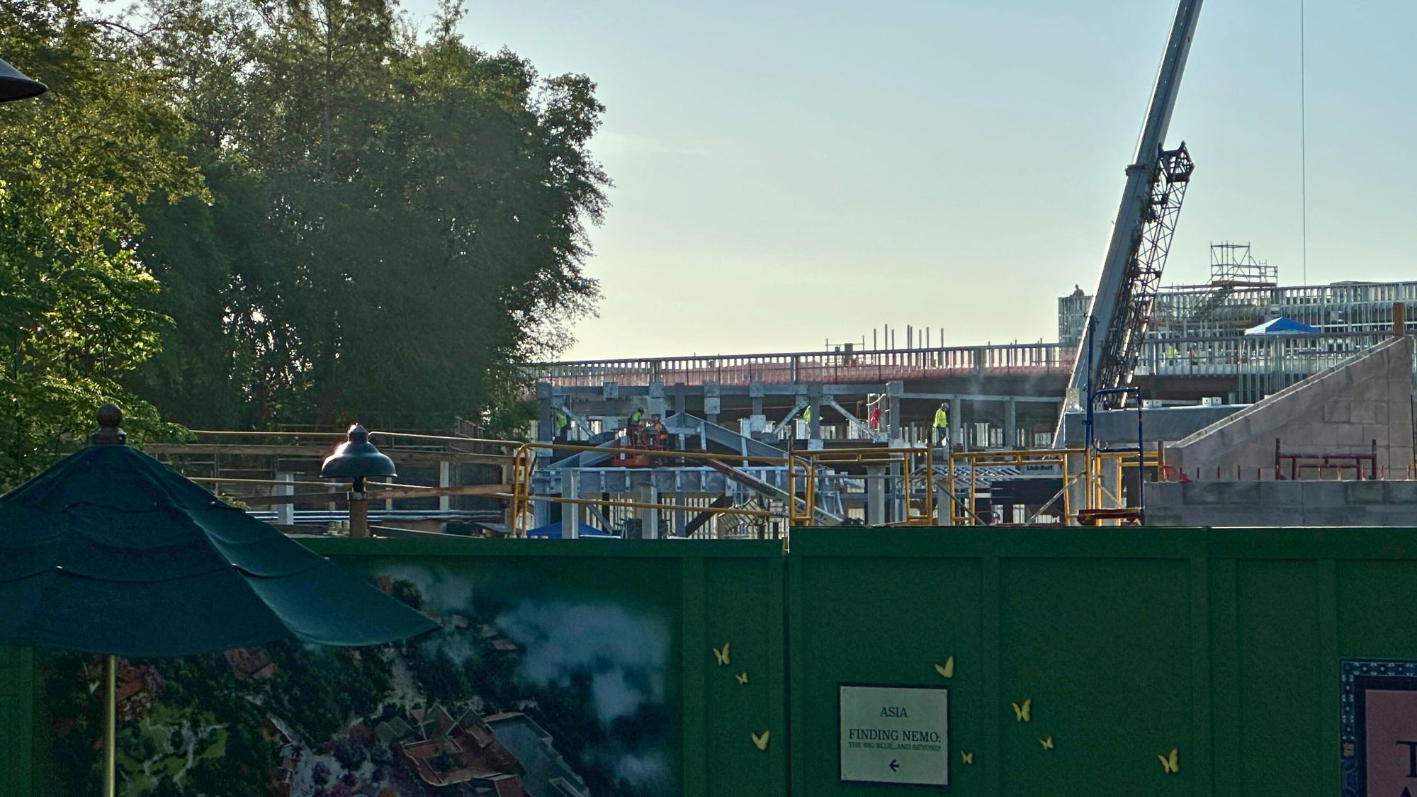 Tropical Americas Construction Continues on 'Encanto' Ride Entrance, Former Dinosaur Treasures, and Carousel
