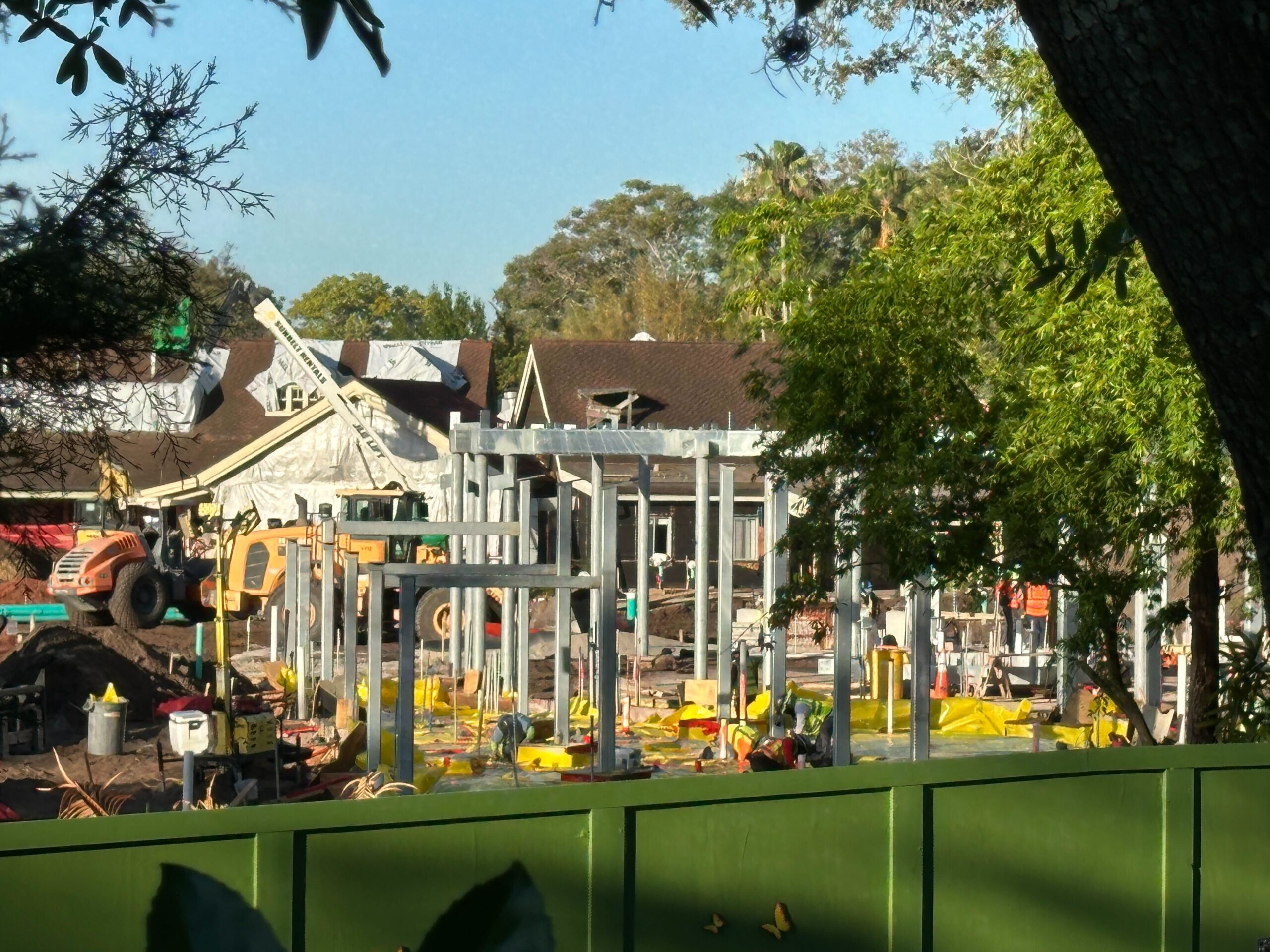 Tropical Americas Construction Continues on 'Encanto' Ride Entrance, Former Dinosaur Treasures, and Carousel