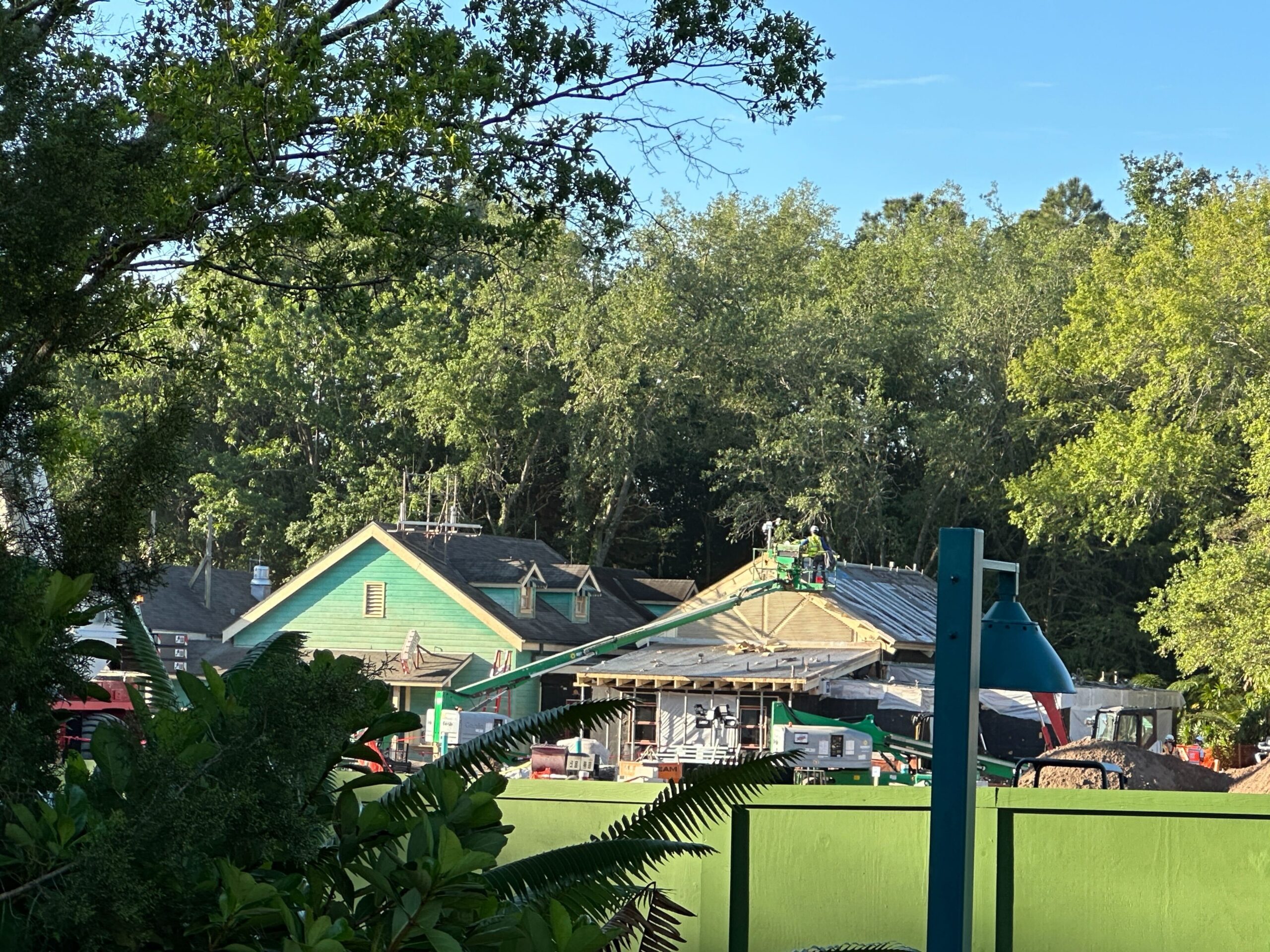 Tropical Americas Construction Continues on 'Encanto' Ride Entrance, Former Dinosaur Treasures, and Carousel