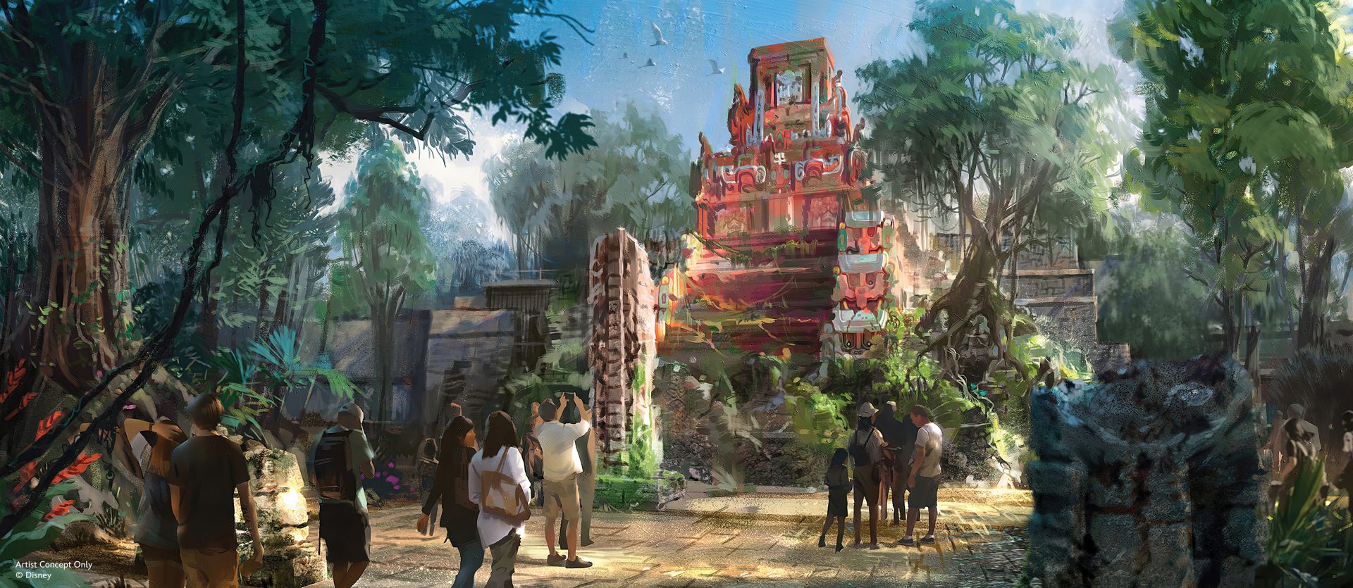 When the land opens in 2027, Tropical Americas will represent one of the most culturally rich regions in the world, representing parts of Mexico, Central America, and South America. This area will pay homage to the ancient and modern cultures.