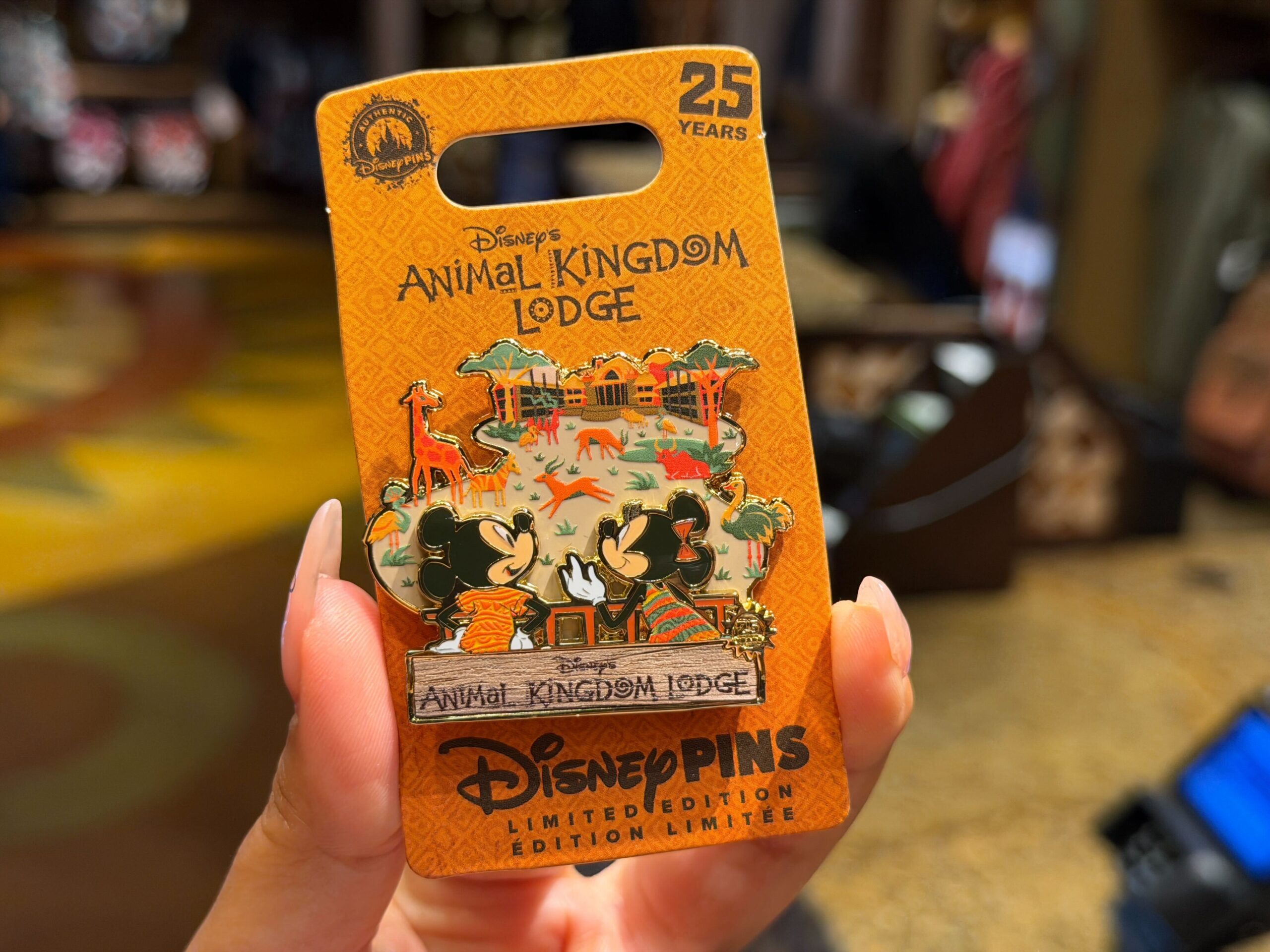 Limited Edition Disney’s Animal Kingdom Lodge 25th Anniversary Pin