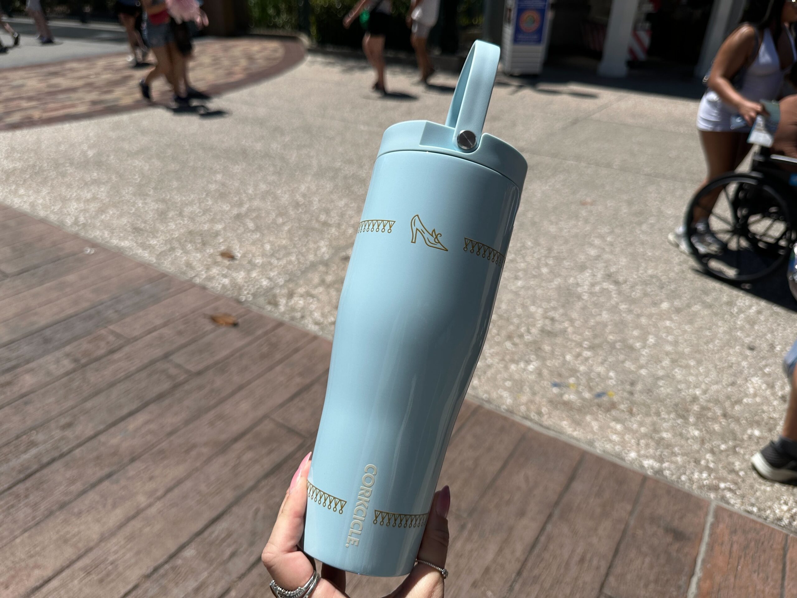 Back of Corkcicle Cinderella Go Cup XL.