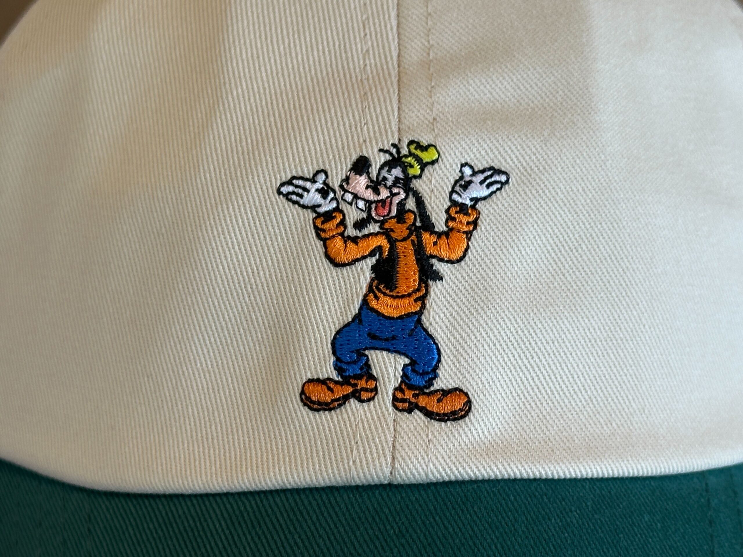 Close-up of front of Goofy Hat.
