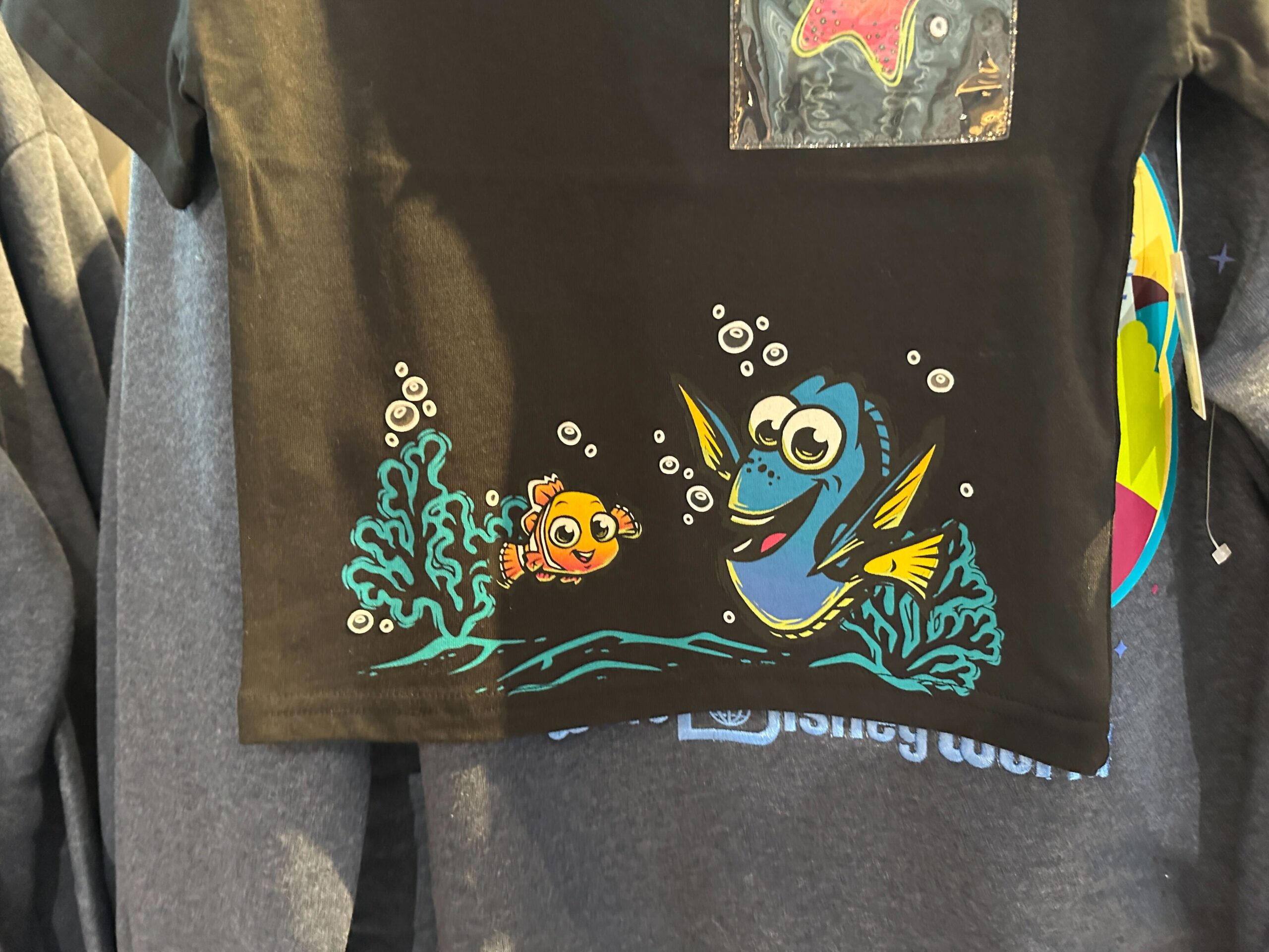 Bottom front of the Finding Nemo youth t-shirt.