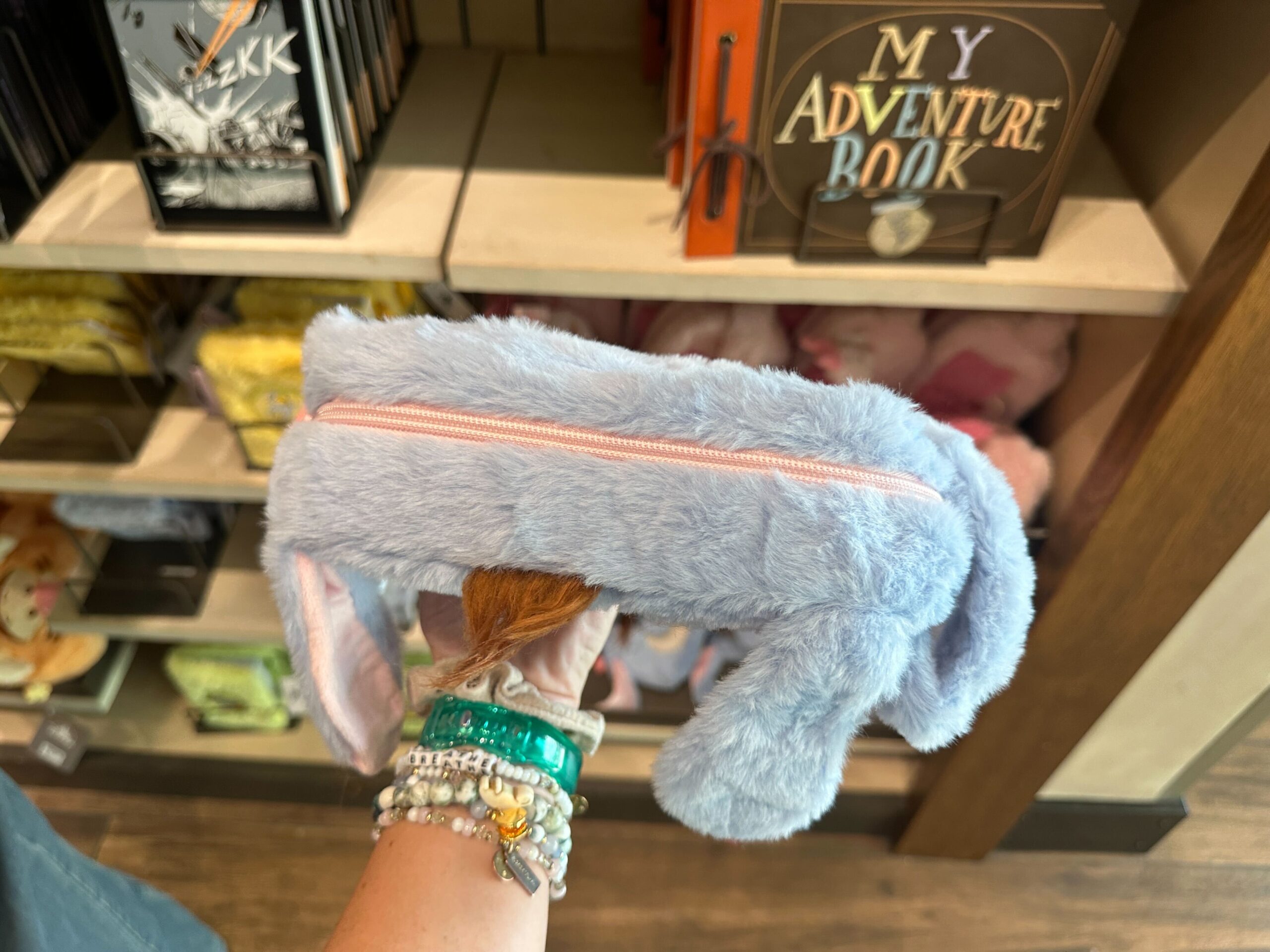 Top of Eeyore Zip Pouch.