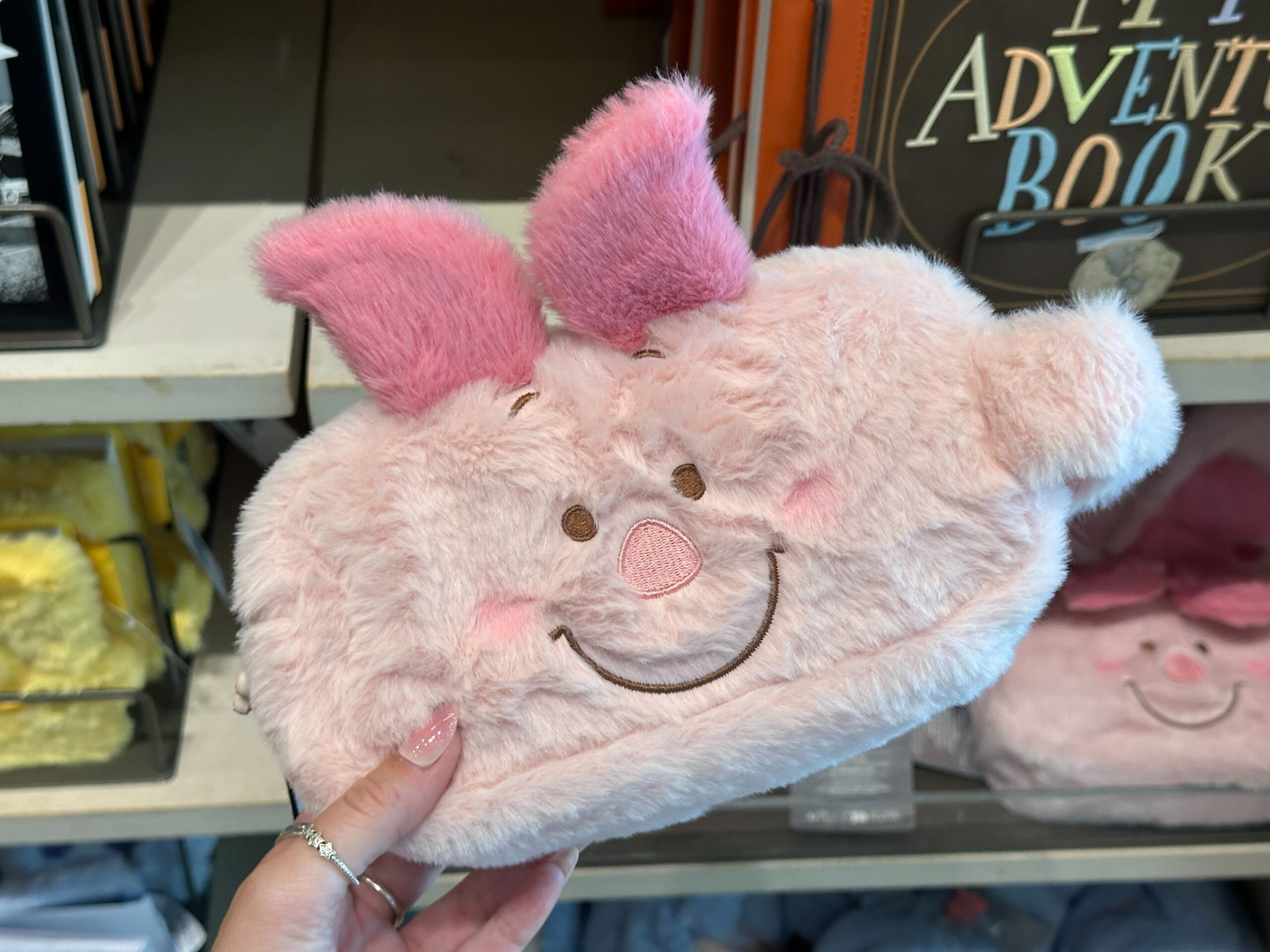 Front of Piglet Zip Pouch.