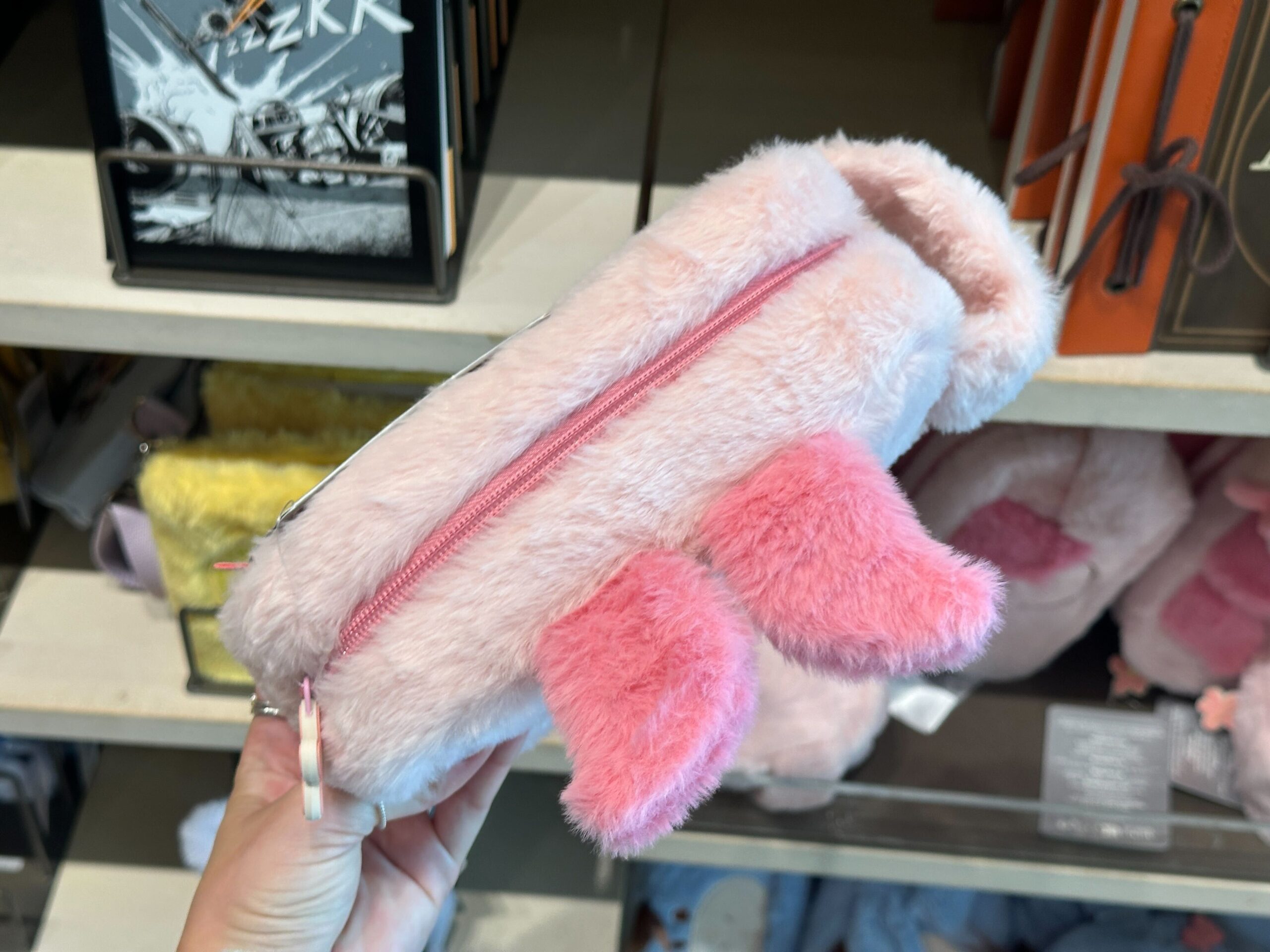 Top of Piglet Zip Pouch.