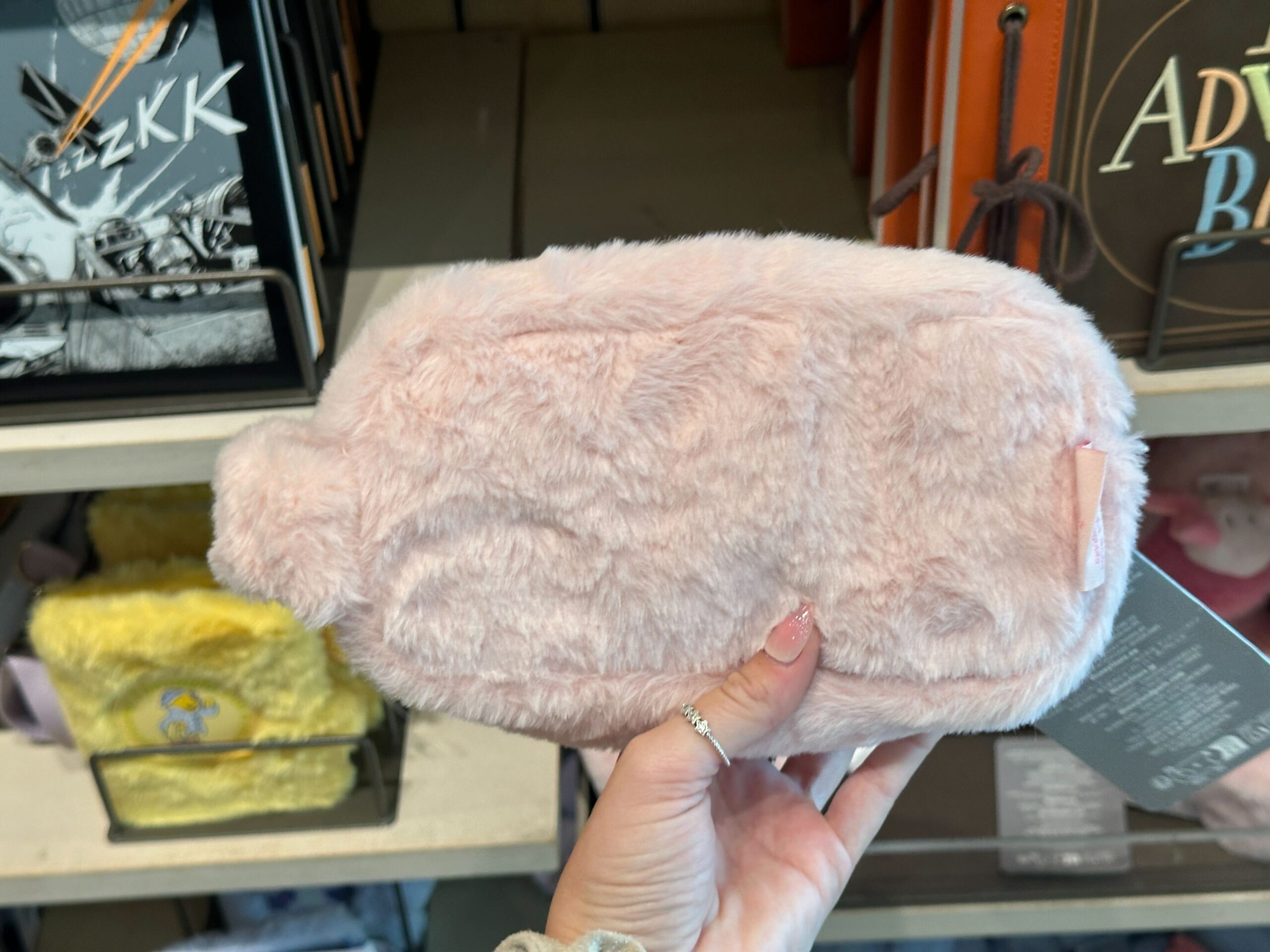 Back of Piglet Zip Pouch.