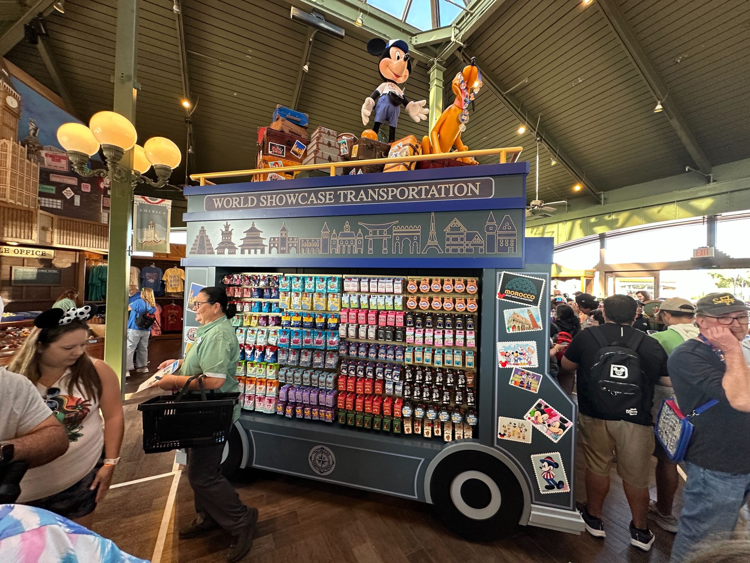 Merchandise Display Inspired by Old World Showcase Buses Debuts at EPCOT