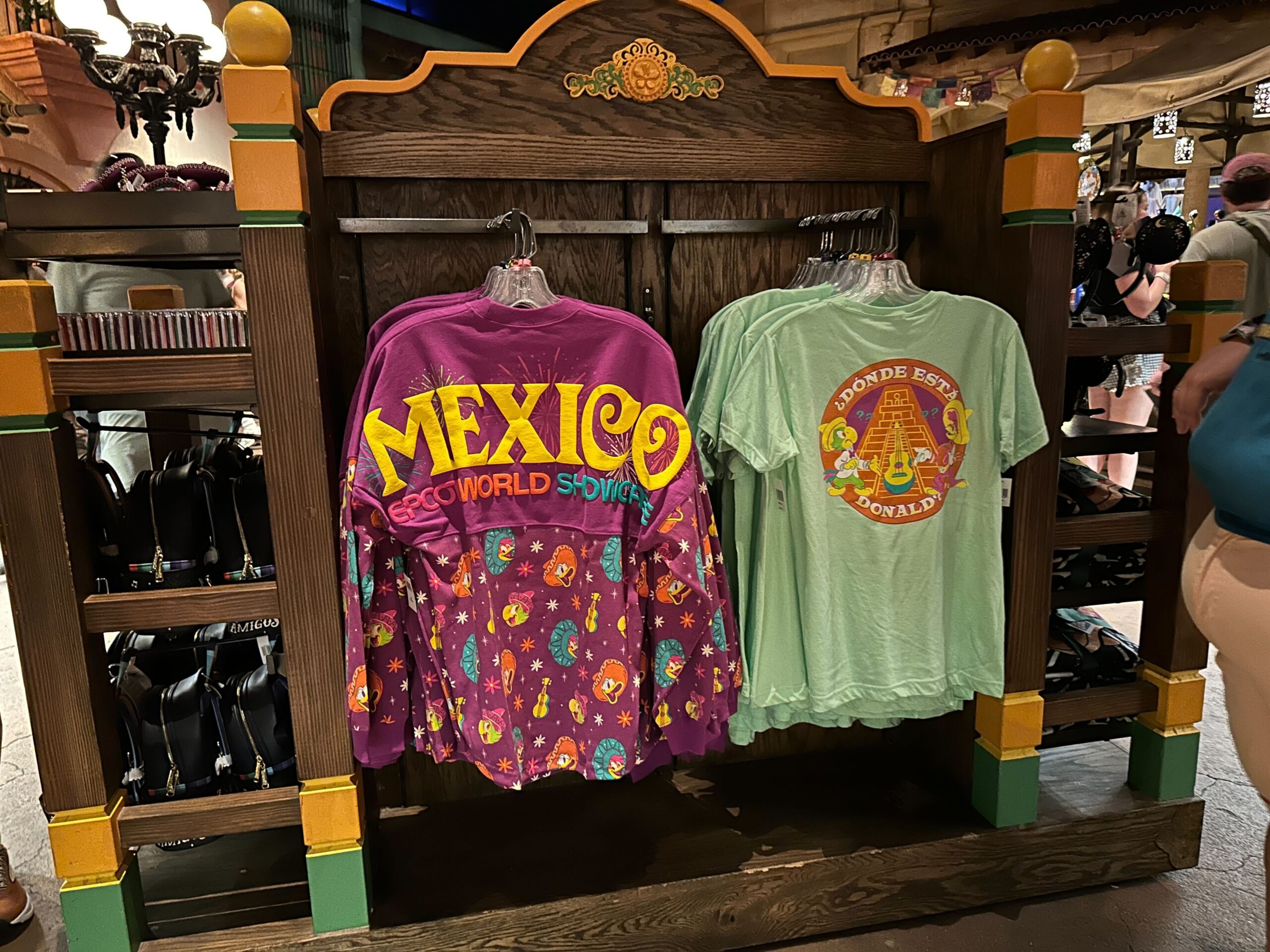 Three Caballeros merchandise collection at Mexico Pavilion in EPCOT.