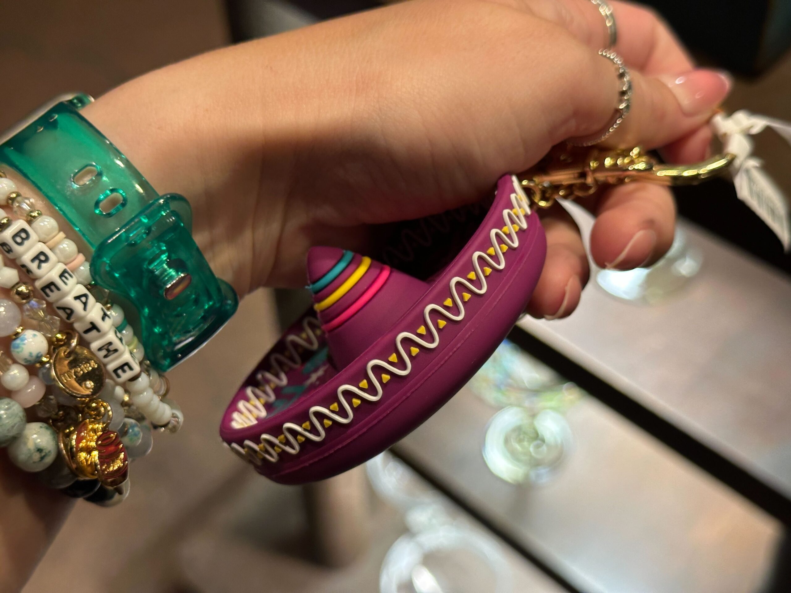 Side of Sombrero Keychain.