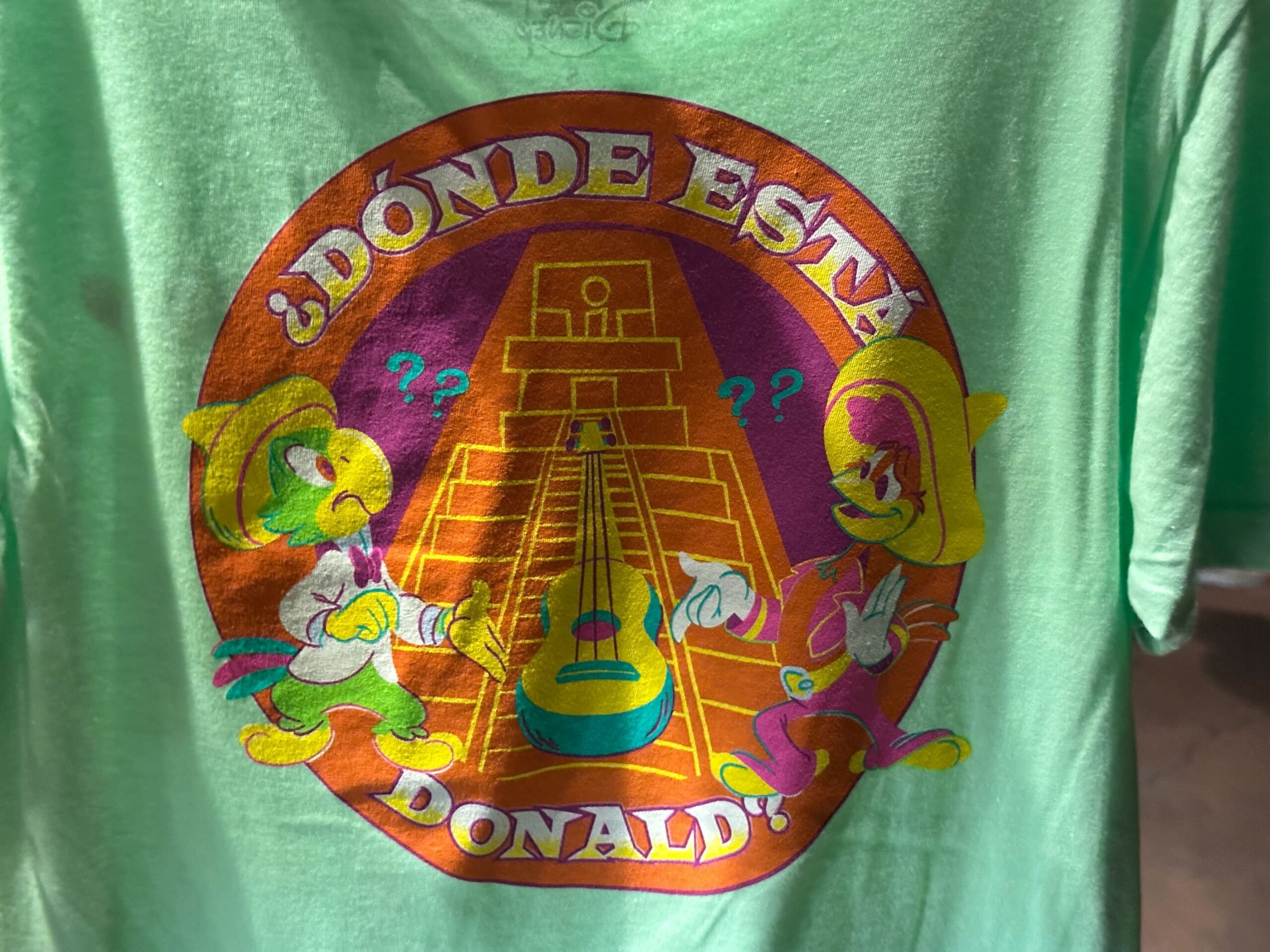 Close-up of back of T-Shirt.