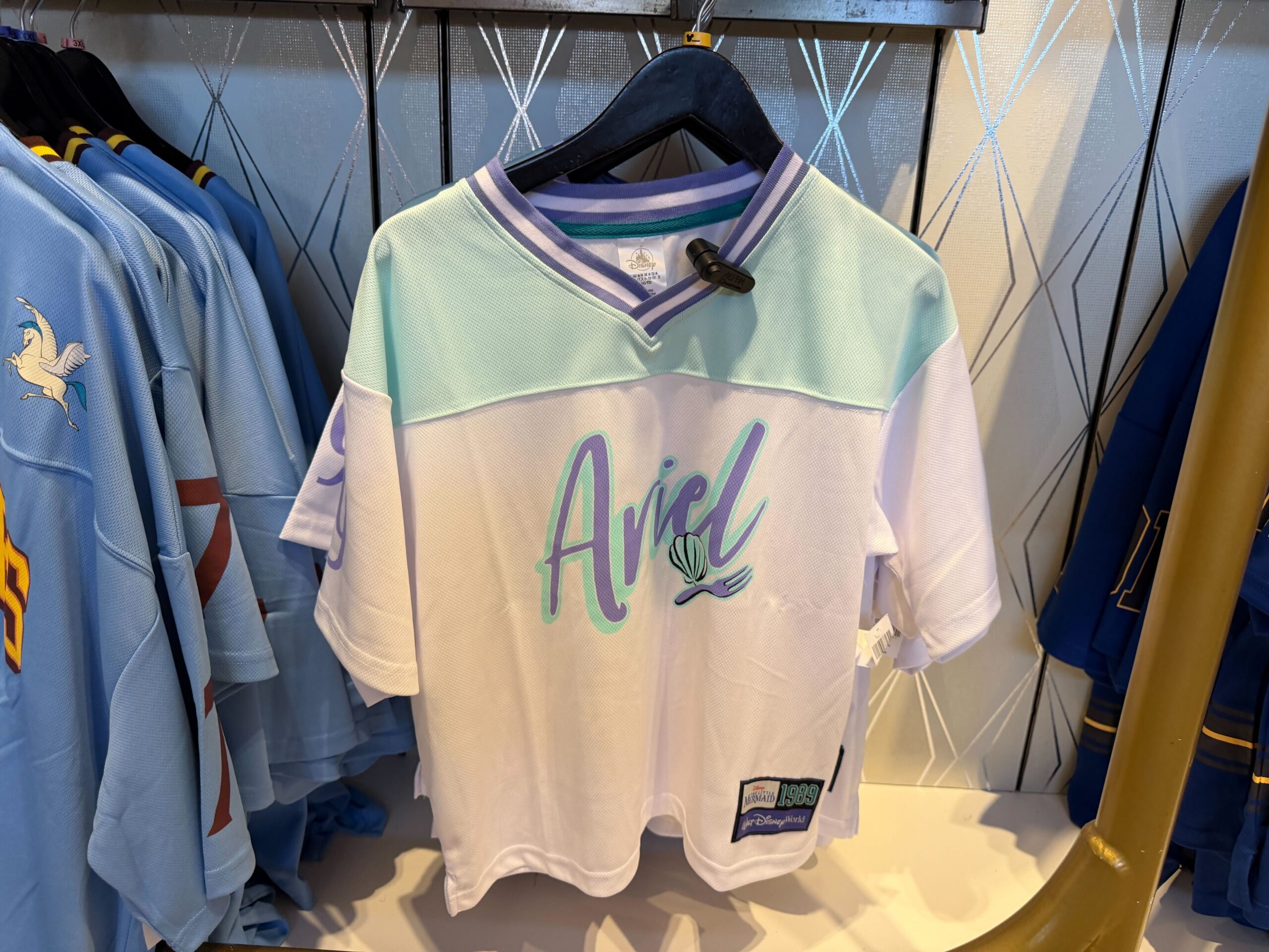 Football Jerseys Featuring Princesses and Princes at Walt Disney World