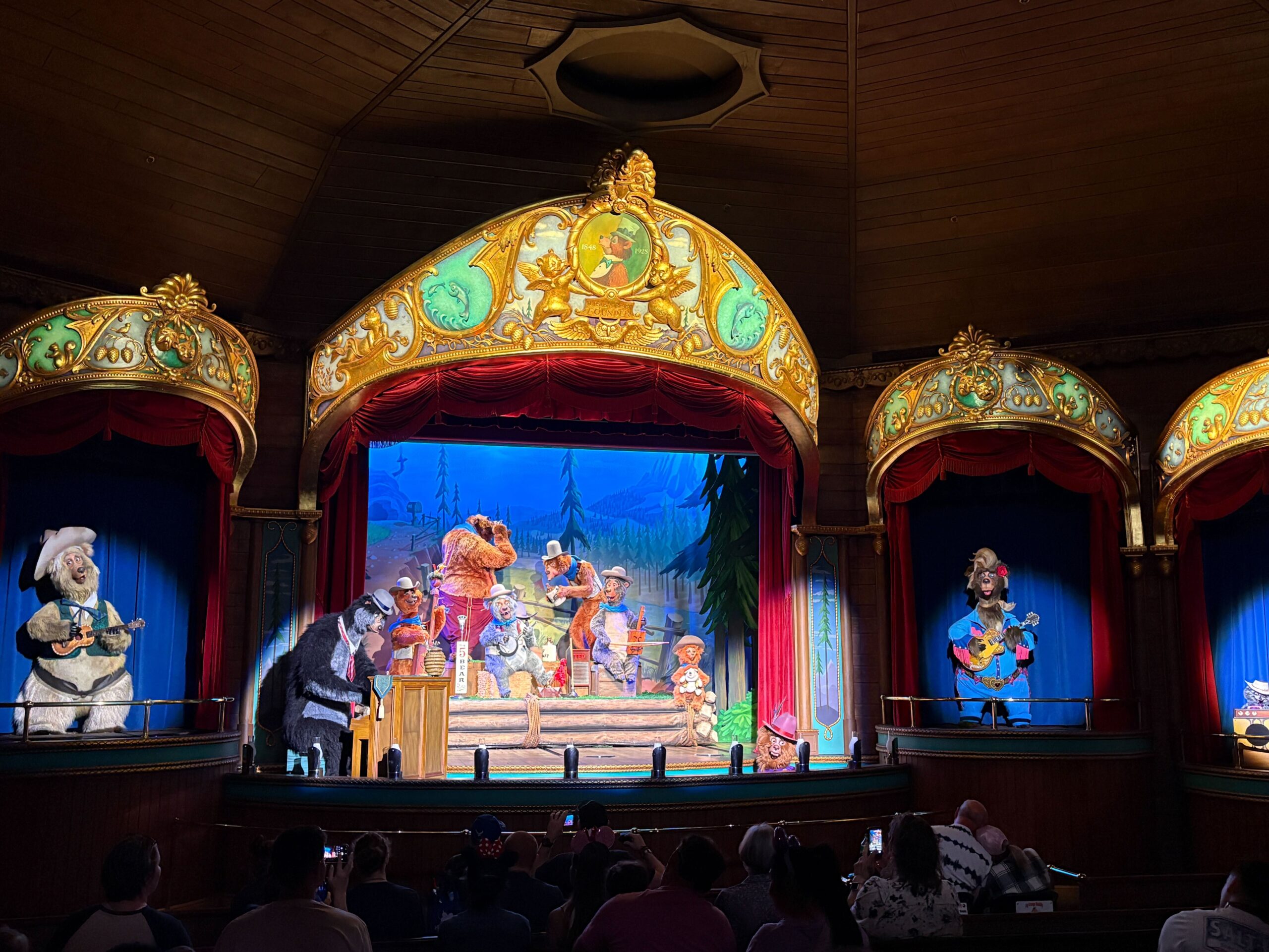 Teddi Barra is once again missing from Country Bear Musical Jamboree at Magic Kingdom. The swinging bear was previously missing in September and February.