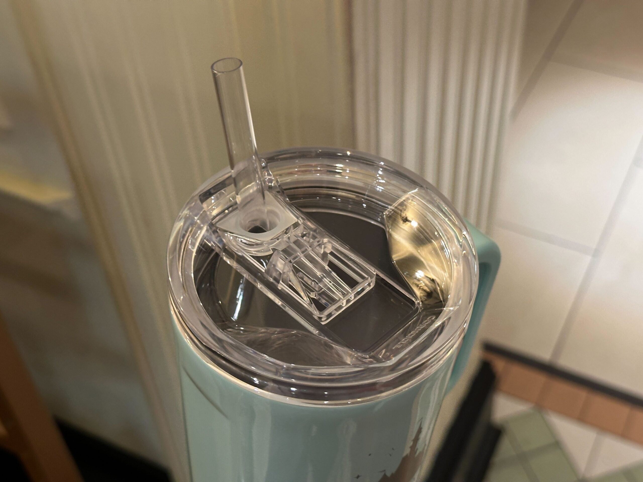 Top of Corkcicle Aqua Walt Disney World Tumbler.