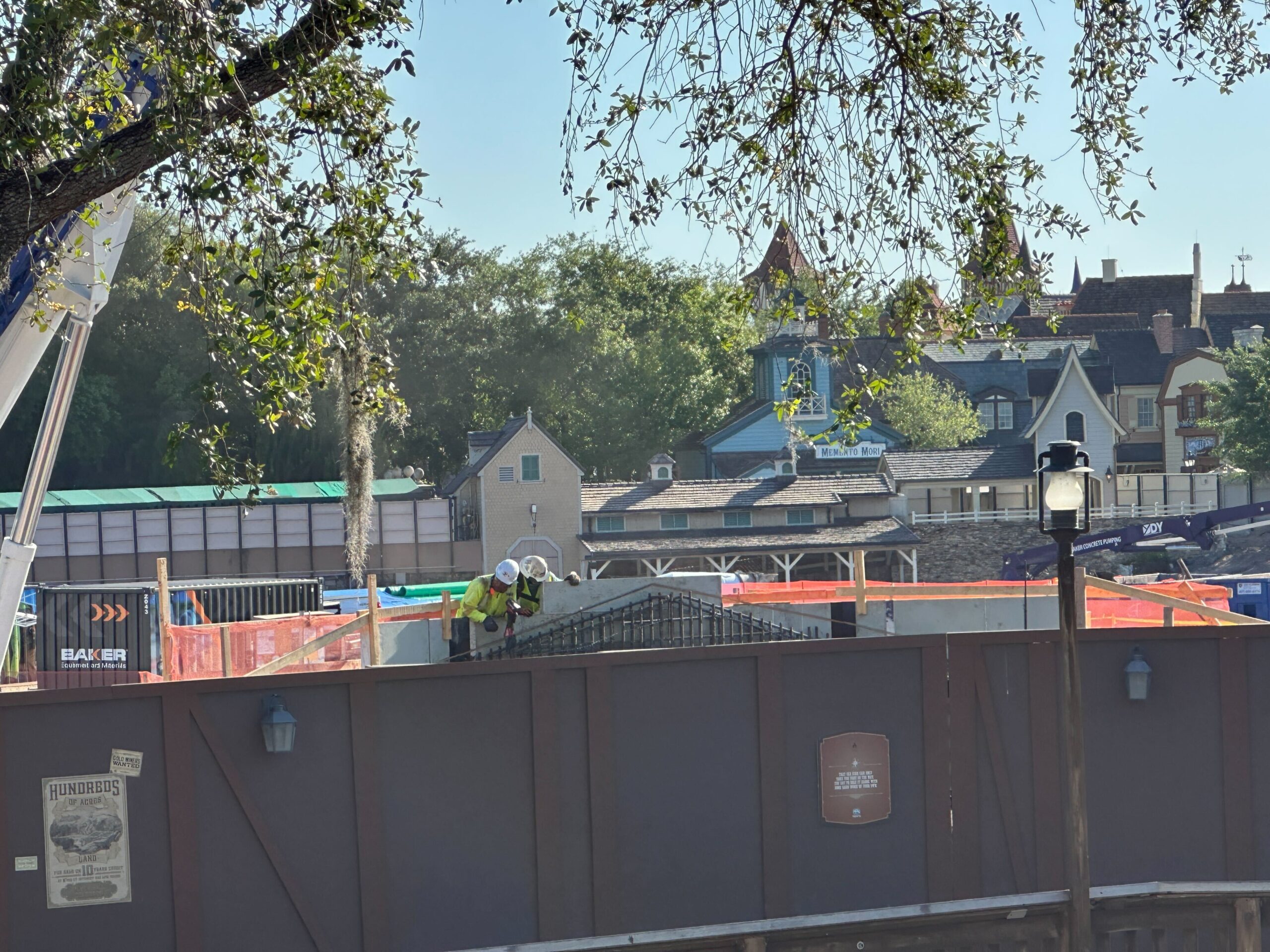 The Mike Fink Keel Boats landing is being demolished at Magic Kingdom for construction of Piston Peek National Park.