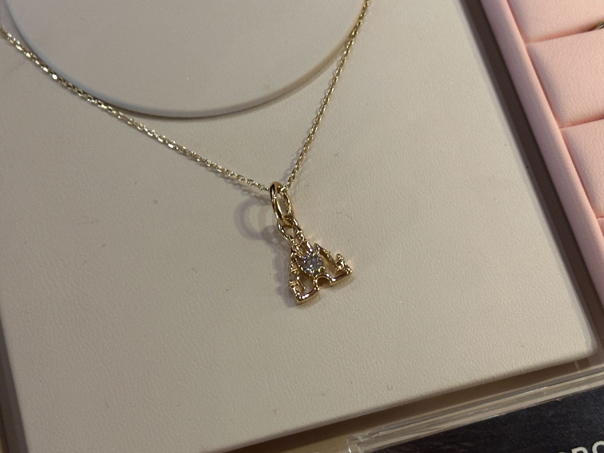 Closer look at Pandora Lab-Grown Diamond Disney Castle Charm.