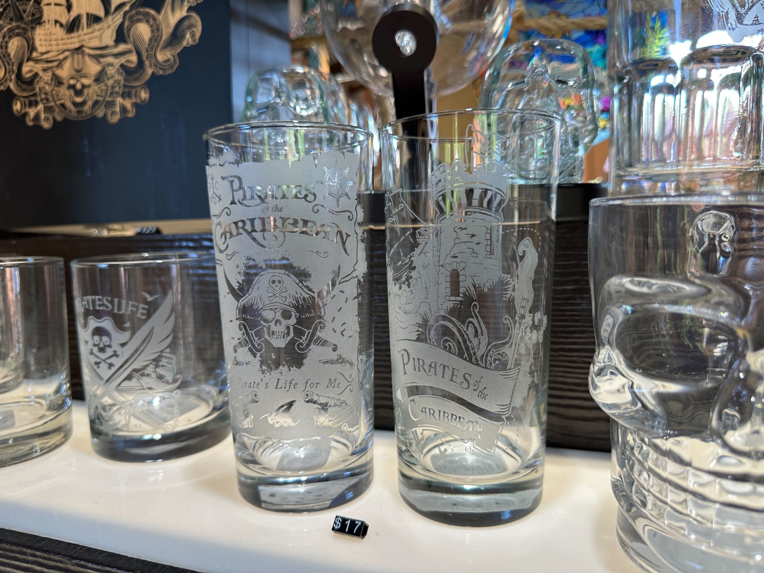 Cheers With Pirates of the Caribbean Glassware by Arribas Brothers