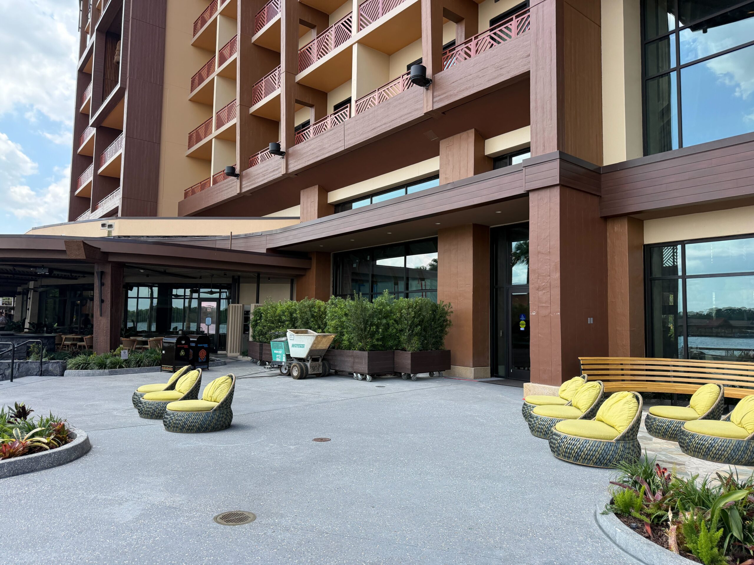 Construction for New Island Tower Windows Almost Complete at Disney’s Polynesian Resort