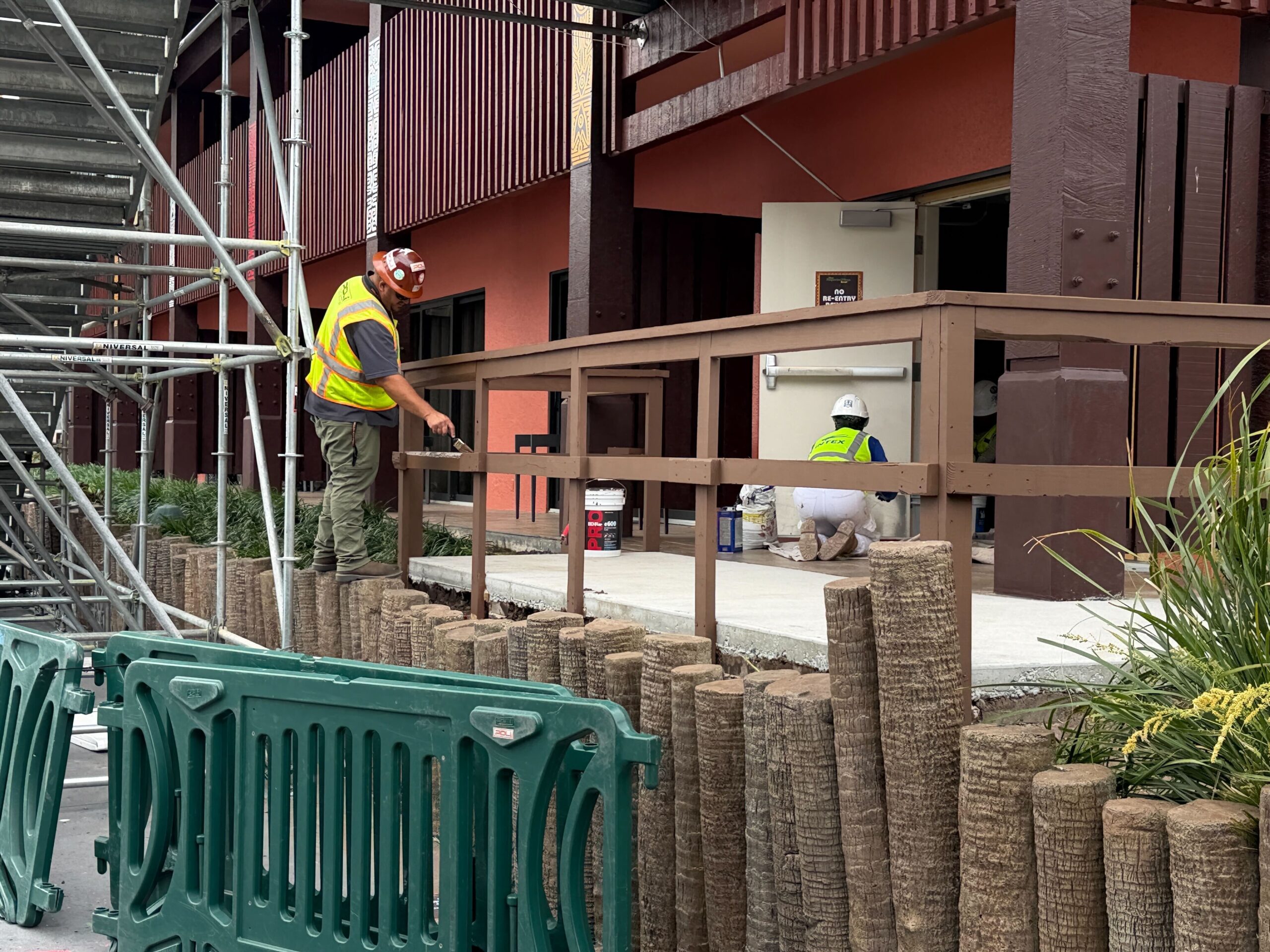 Construction Work Progresses Around Disney’s Polynesian Resort