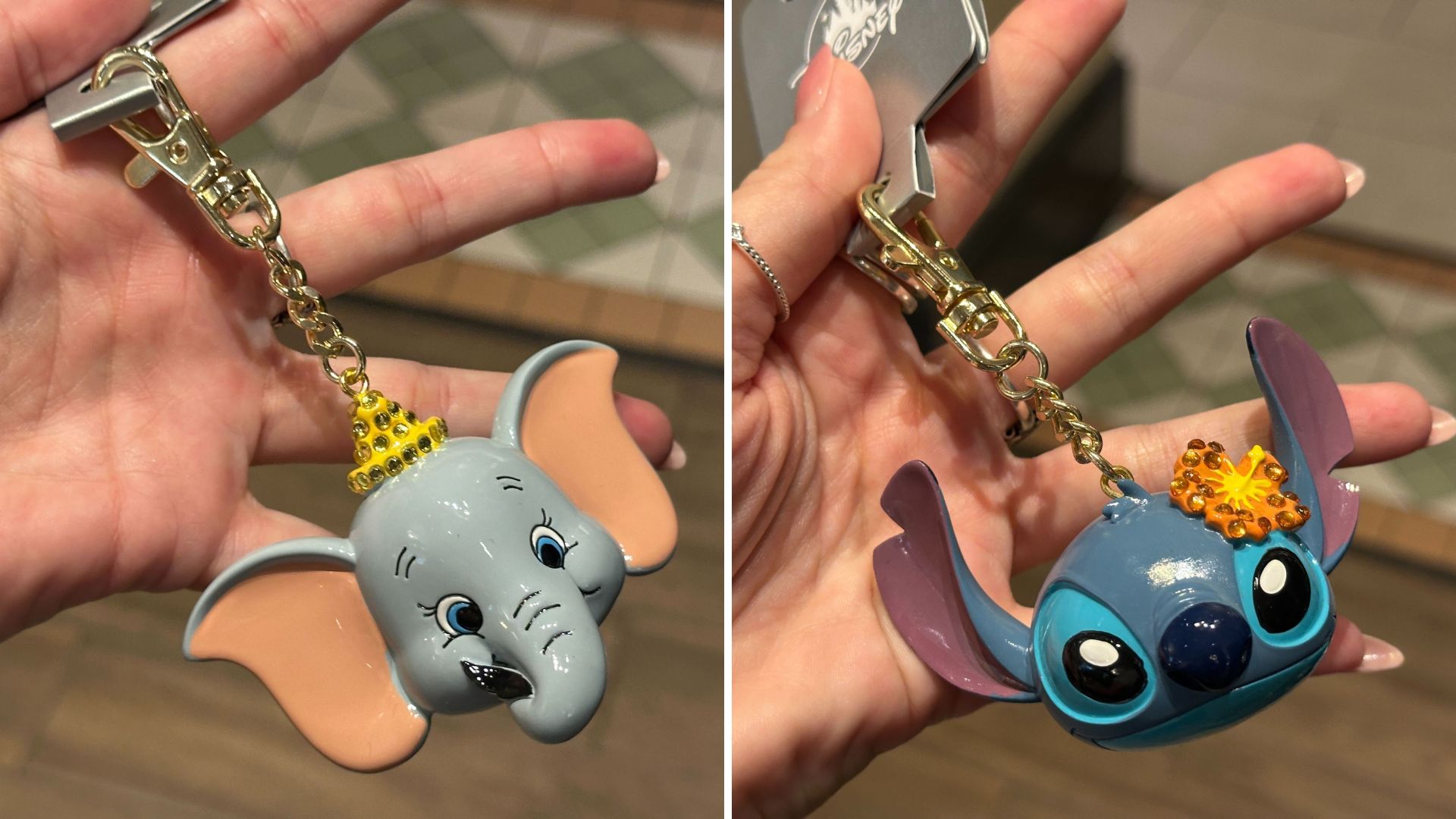 New Dumbo and Stitch Keychains at Walt Disney World