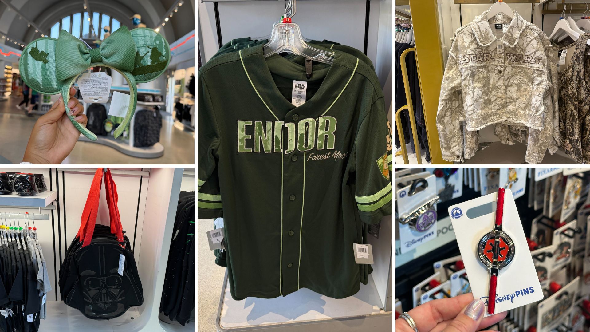 Endor Collection, Darth Vader ‘Big Face’ Tote, and ‘Star Wars’ Pins at Walt Disney World