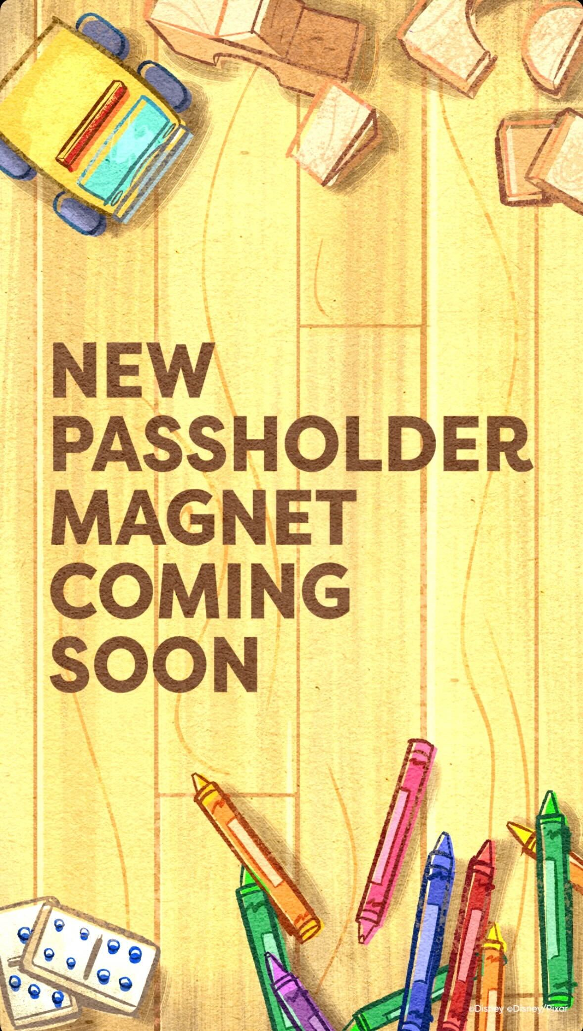 Walt Disney World teased a new Toy Story Annual Passholder magnet that will be available for V.I.PASSHOLDER Summer Days.