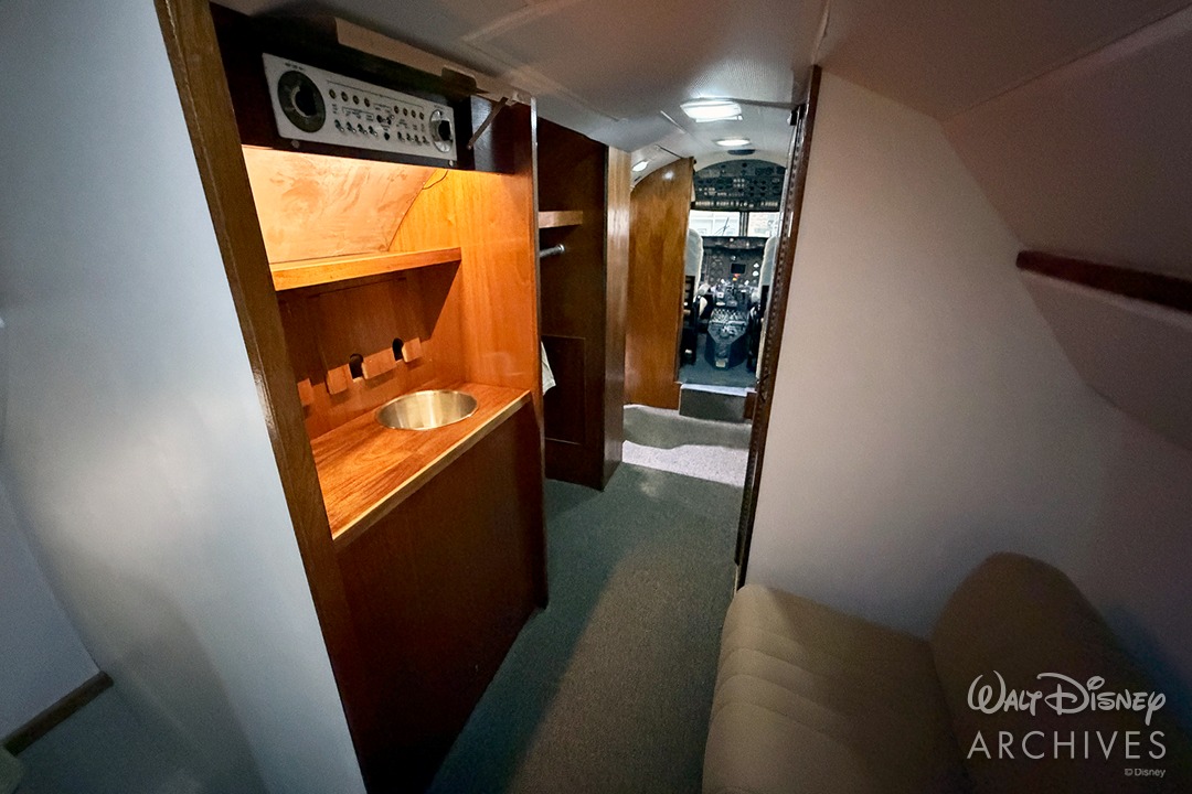 Walt Disney's Company Plane Interior Restored, Shared by Walt Disney Archives