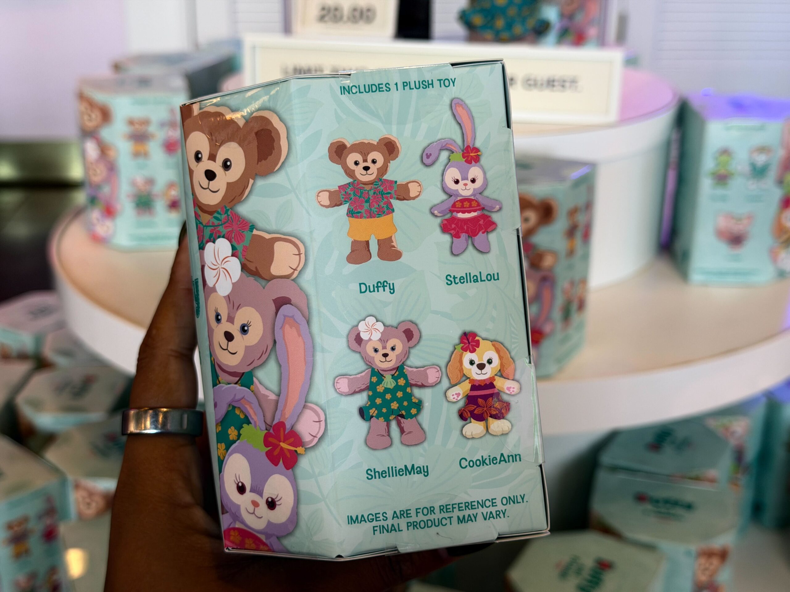 Two new Disney mystery box plush collections have arrived at Disneyland Resort, featuring characters from the Disney Wishables Shimmer line and Duffy and Friends.