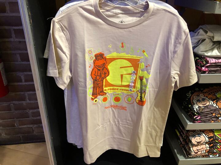 This shirt has Scooter next to a G-Force Records logo and an electric guitar.