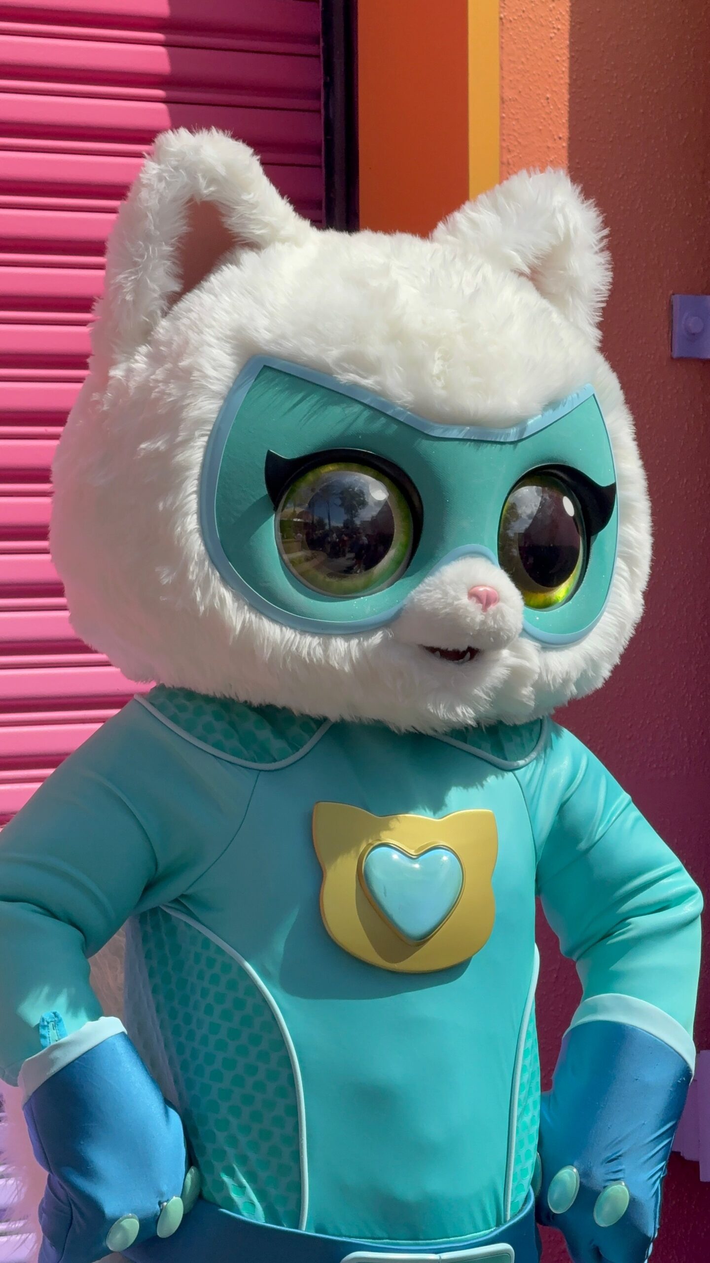 Guests visiting Disney’s Hollywood Studios can now meet Bitsy, one of the four heroic feline stars of the hit Disney Jr. animated series SuperKitties, in a newly refreshed area along Commissary Lane.