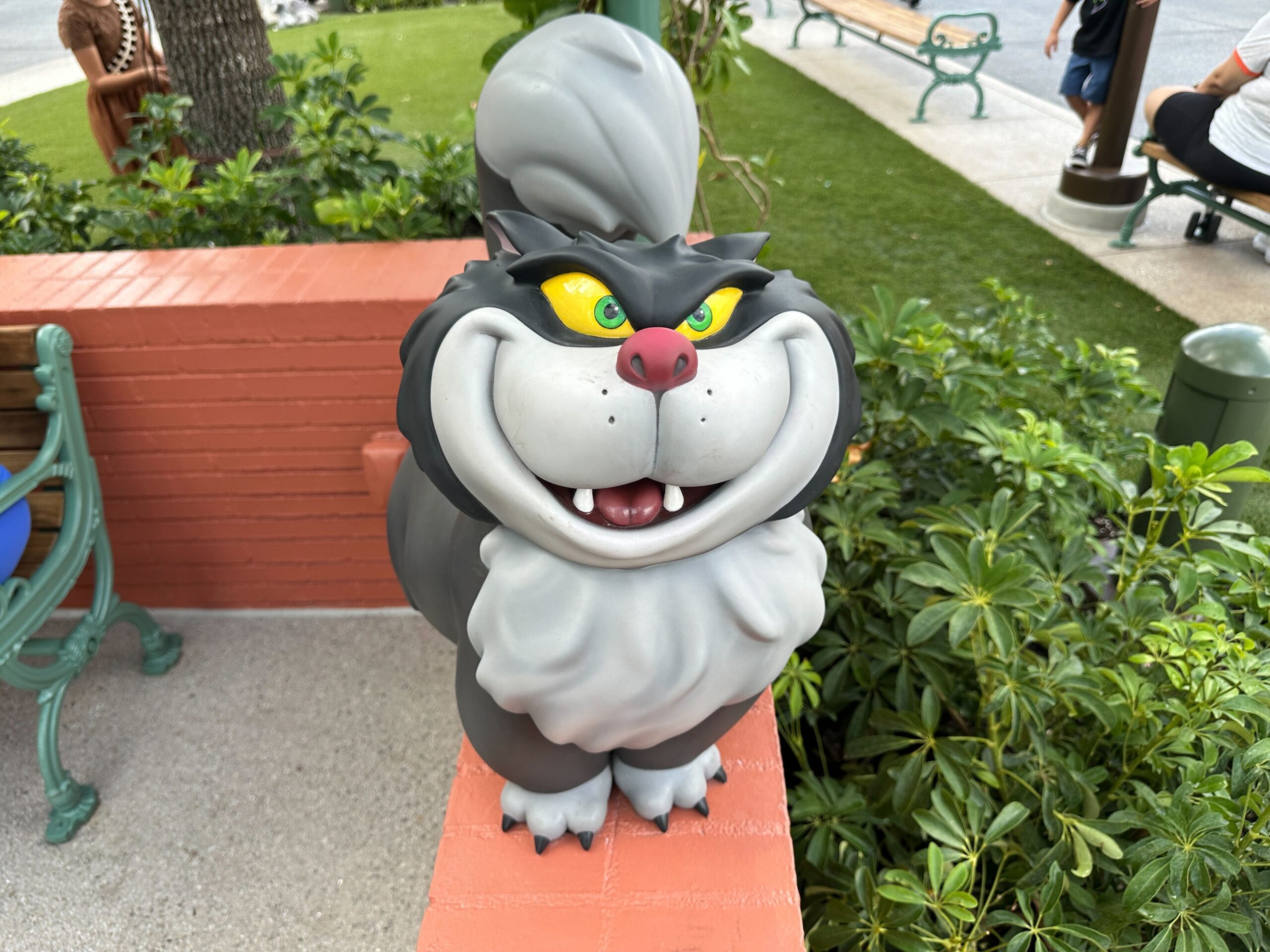 Lucifer statue showing signs of wear and tear soon after reopening of Animation Courtyard