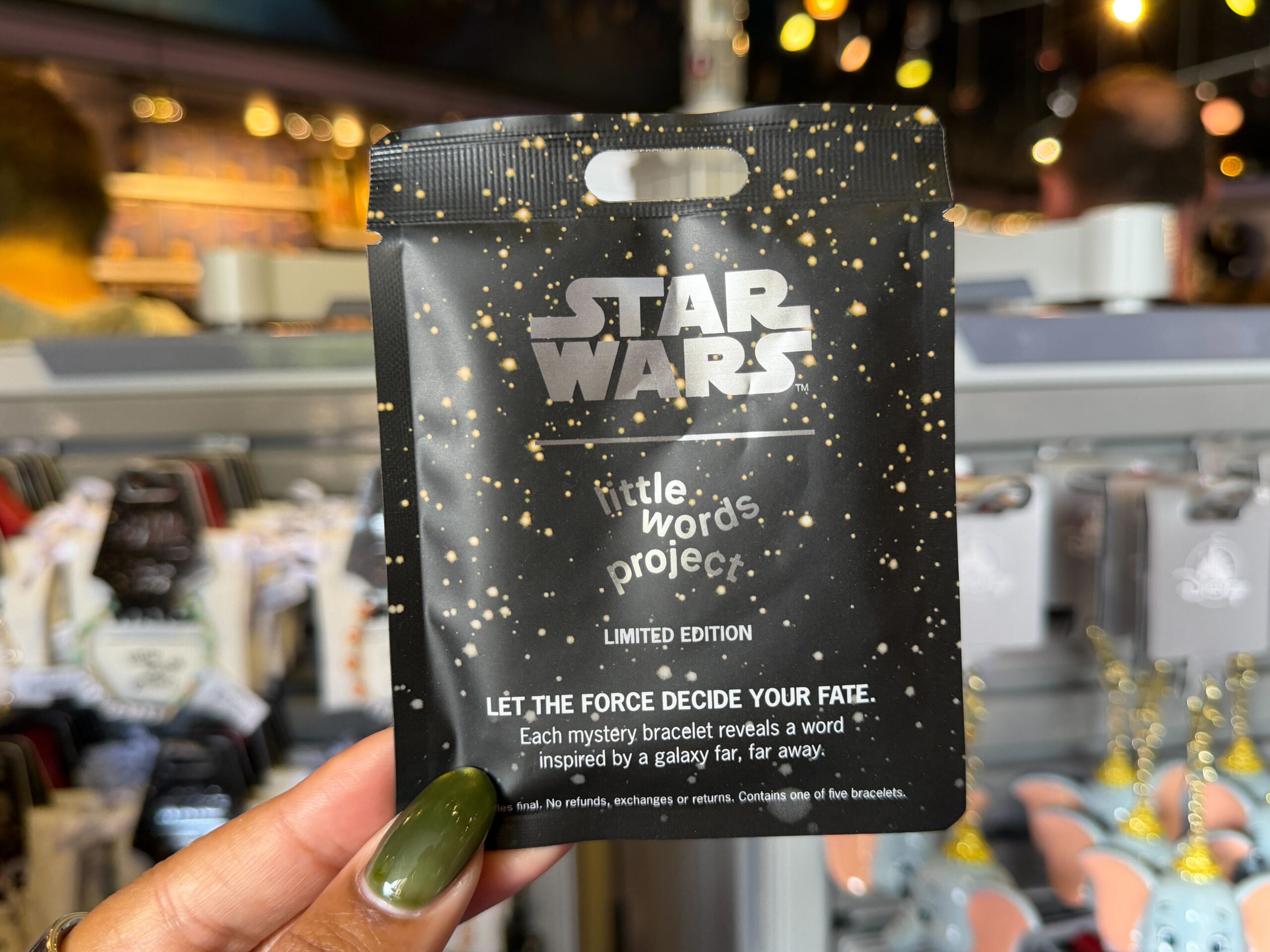 Little Words Project "Let the Force Decide Your Fate" Mystery Bracelet - $35