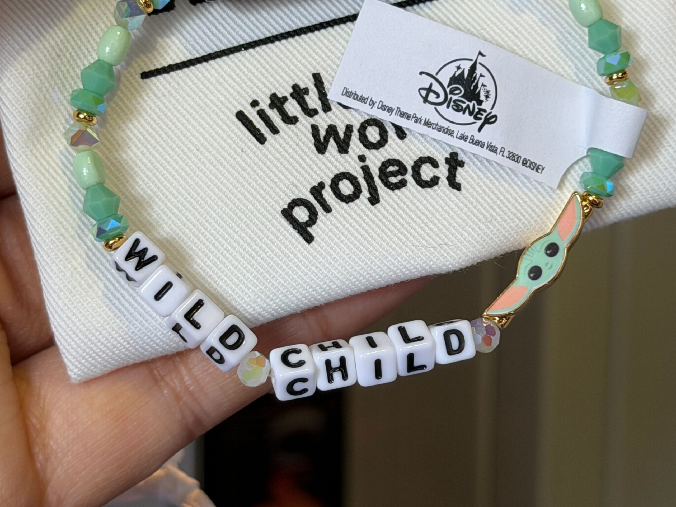 Little Words Project "Wild Child" Grogu Bracelet - $32