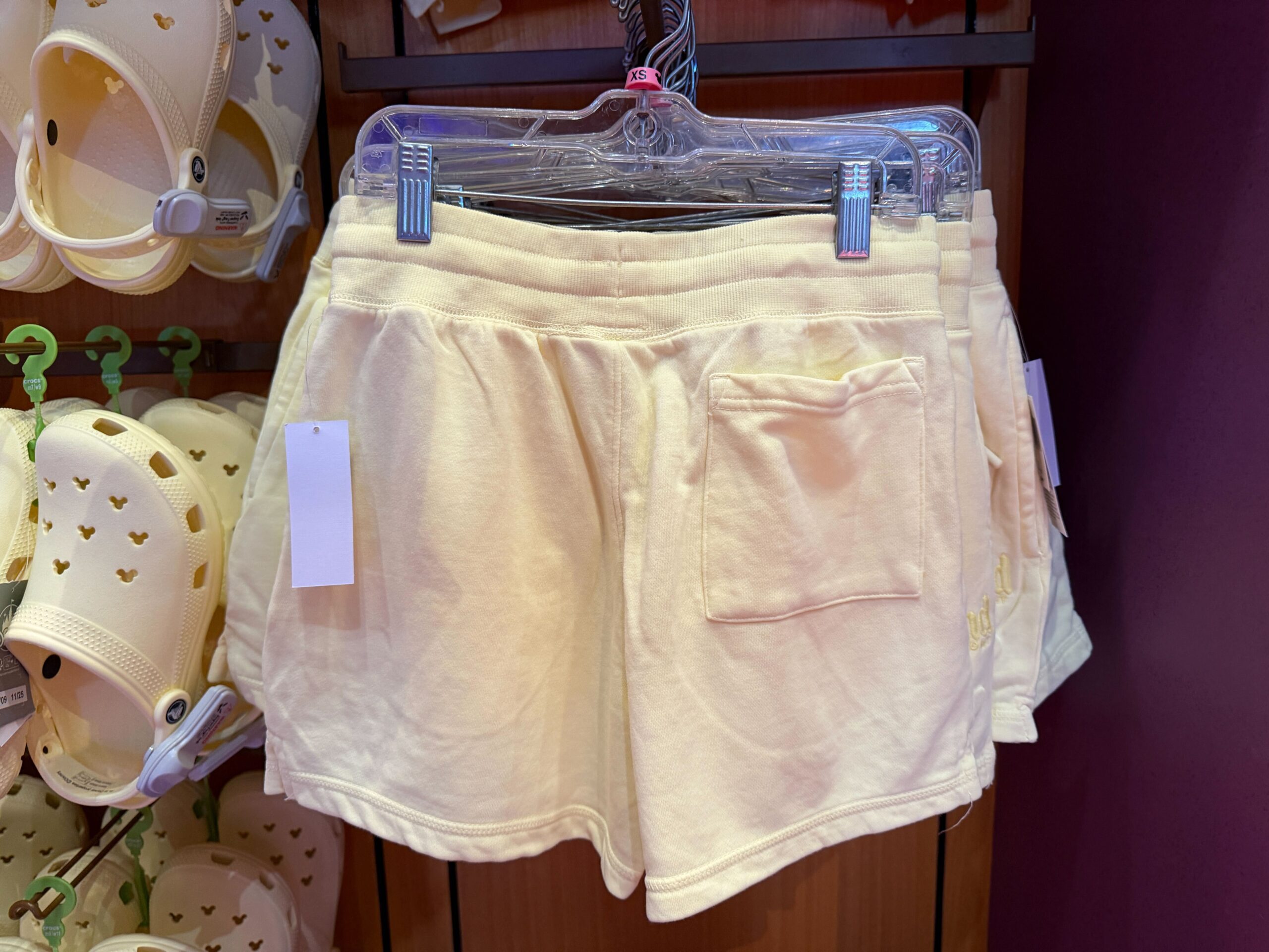 Pastel Yellow Disneyland Resort Sweatshirt and Shorts Set Arrives at Disneyland Resort