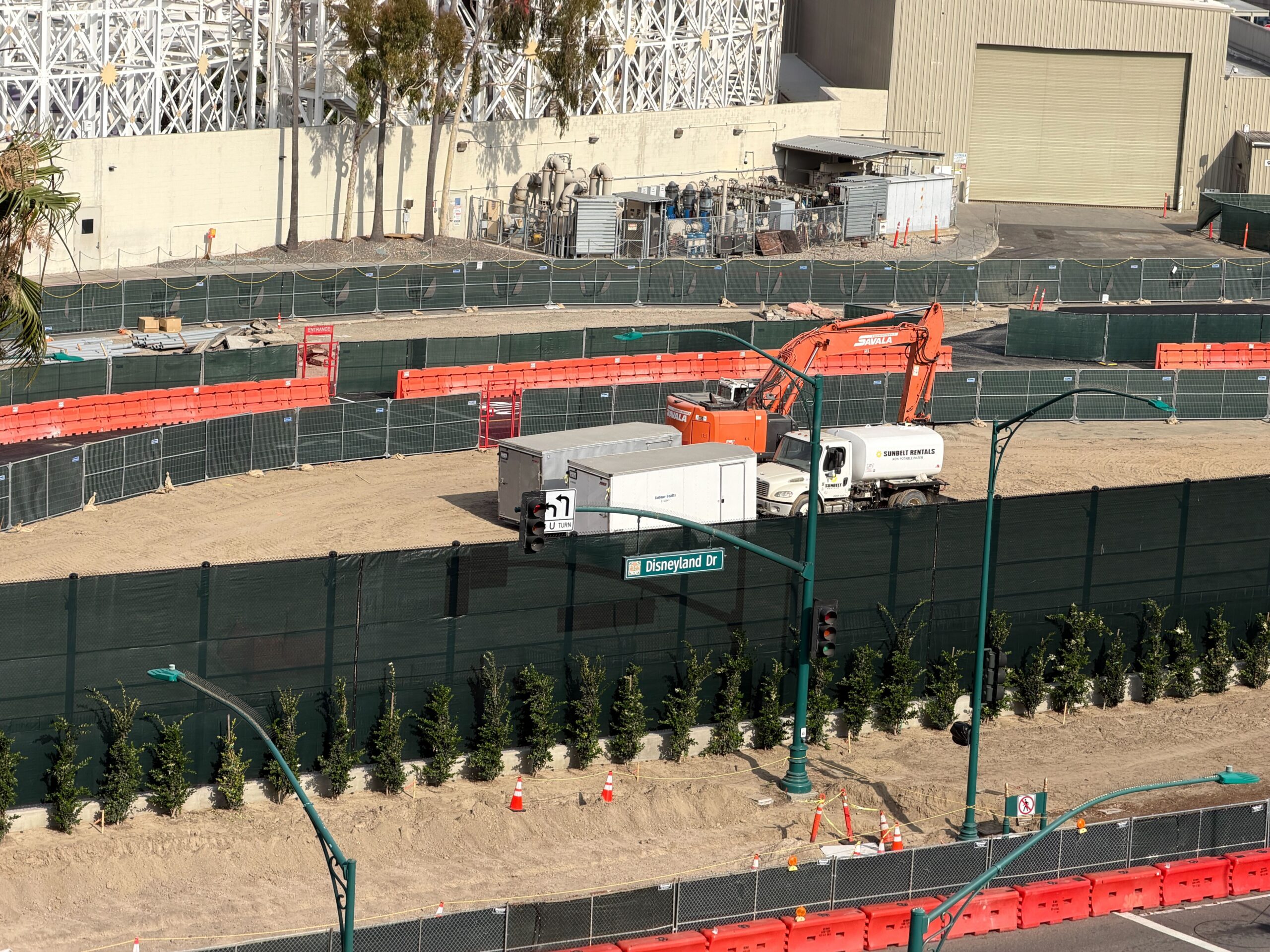 Construction continues to ramp up on the future Coco-inspired attraction, including a newly planted greenery.