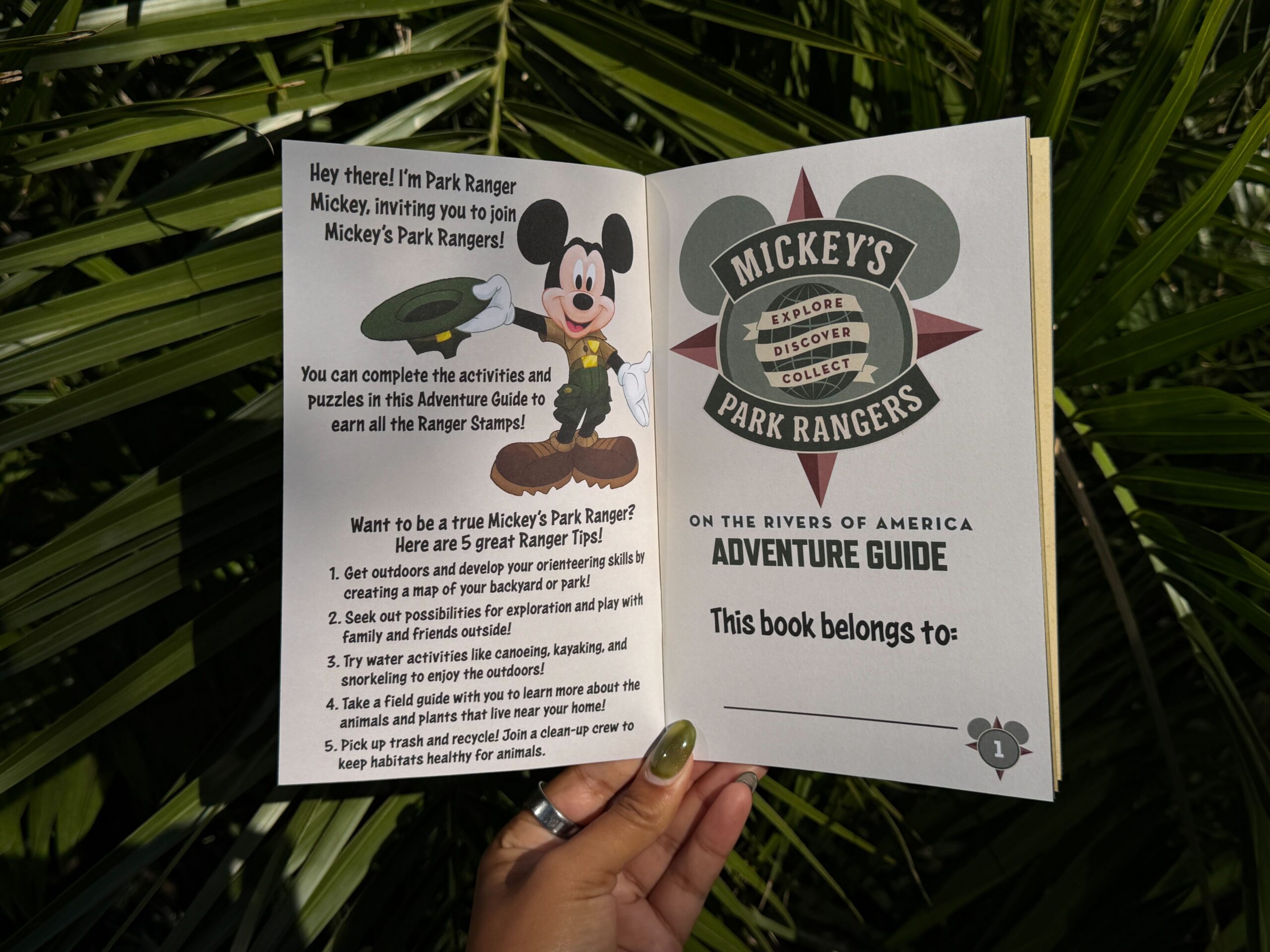Disneyland Resort is offering a new complimentary “Mickey’s Park Rangers” activity book