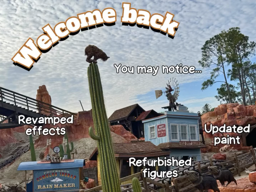 Disney Shares First Look Photos & Video of Big Thunder Mountain Railroad Updates, Including New Effects & Returning Critters at Walt Disney World
