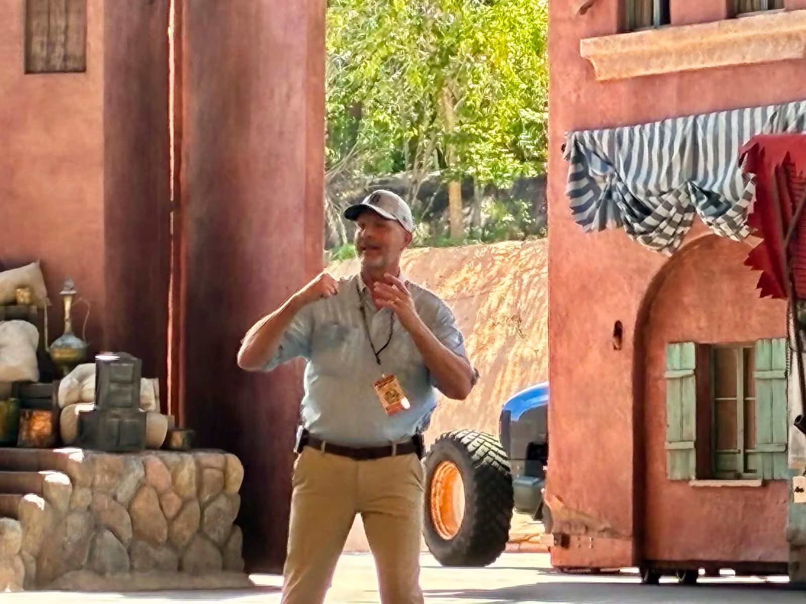 After a runaway boulder incident went viral, one longtime Disney performer has returned to the stage.