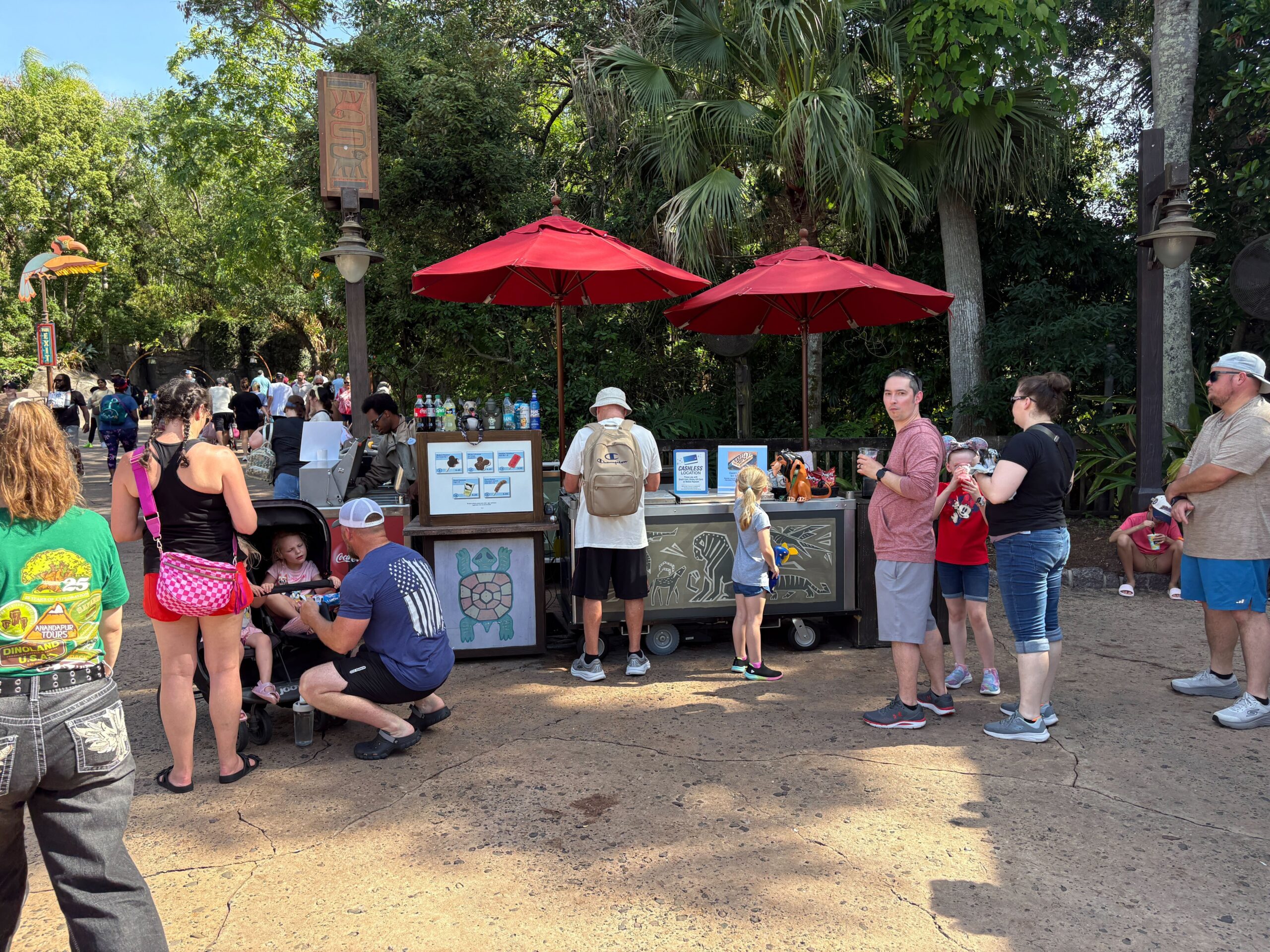 The ice cream stand near the Island Mercantile Shop is now selling these viral sweet treats as well. If you don't fancy that particular snack, there are other ice creams available here too!