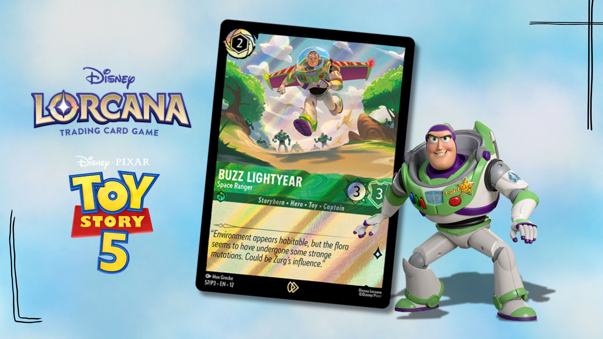 Disney Lorcana Reveals Exclusive ‘Toy Story 5’ Buzz Lightyear Promo Card