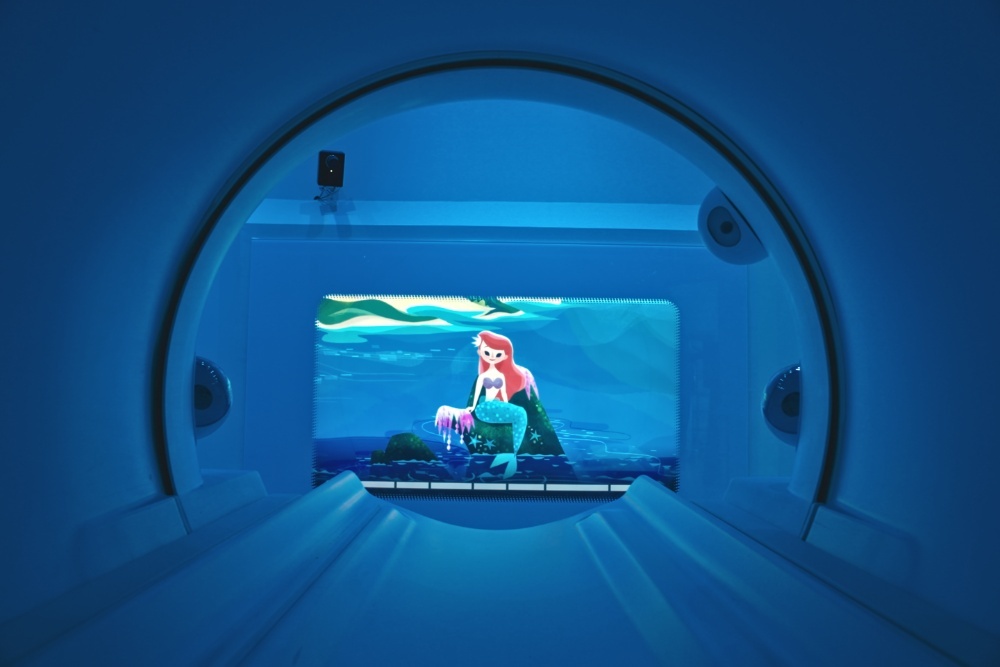 Disney and health tech company Phillips have collaborated to bring some comfort to children undergoing MRI scans. Stories and characters are integrated into the machines to provide an immersive environment.