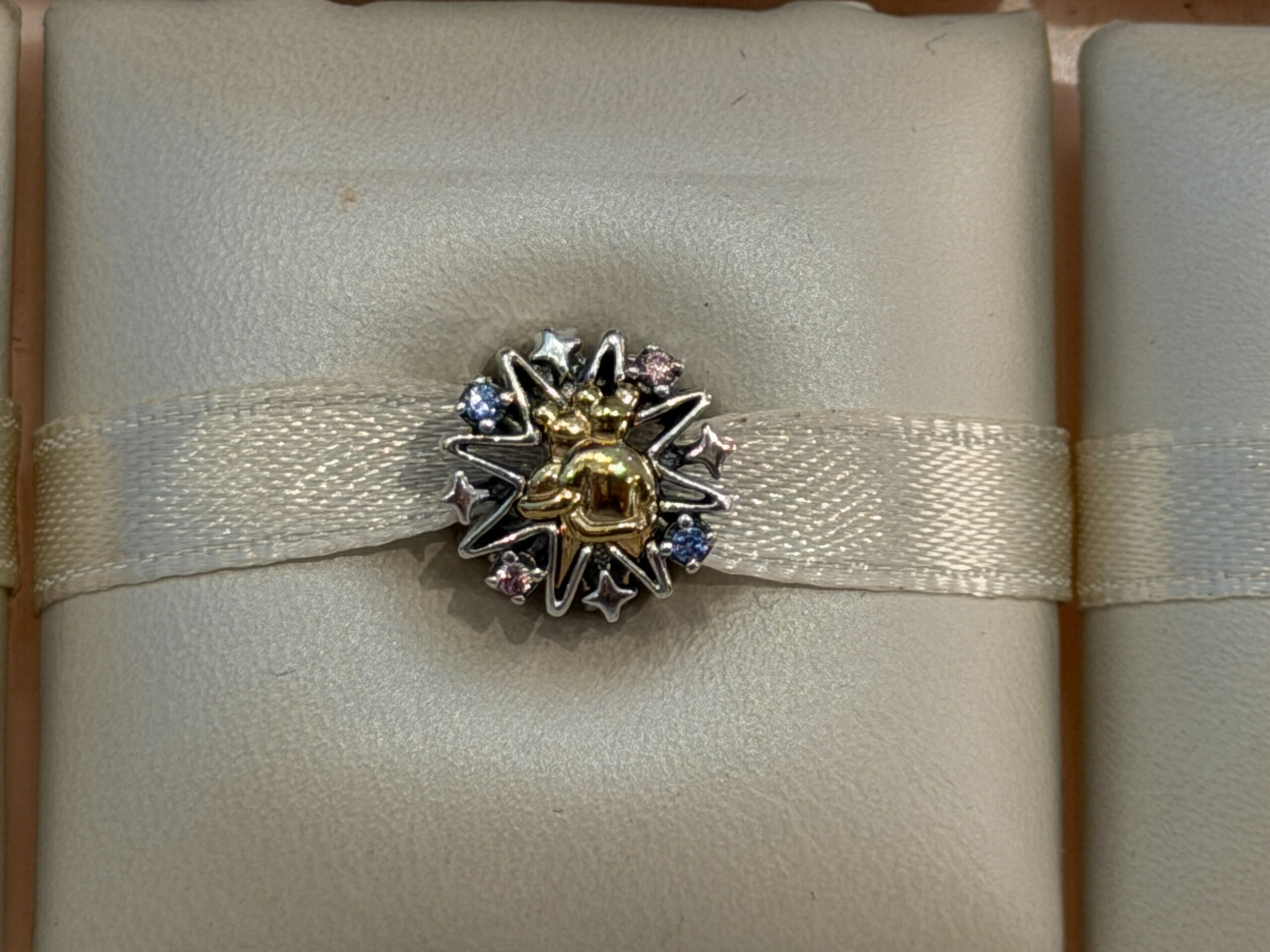 Back of Pandora Disney Parks Fireworks Charm.