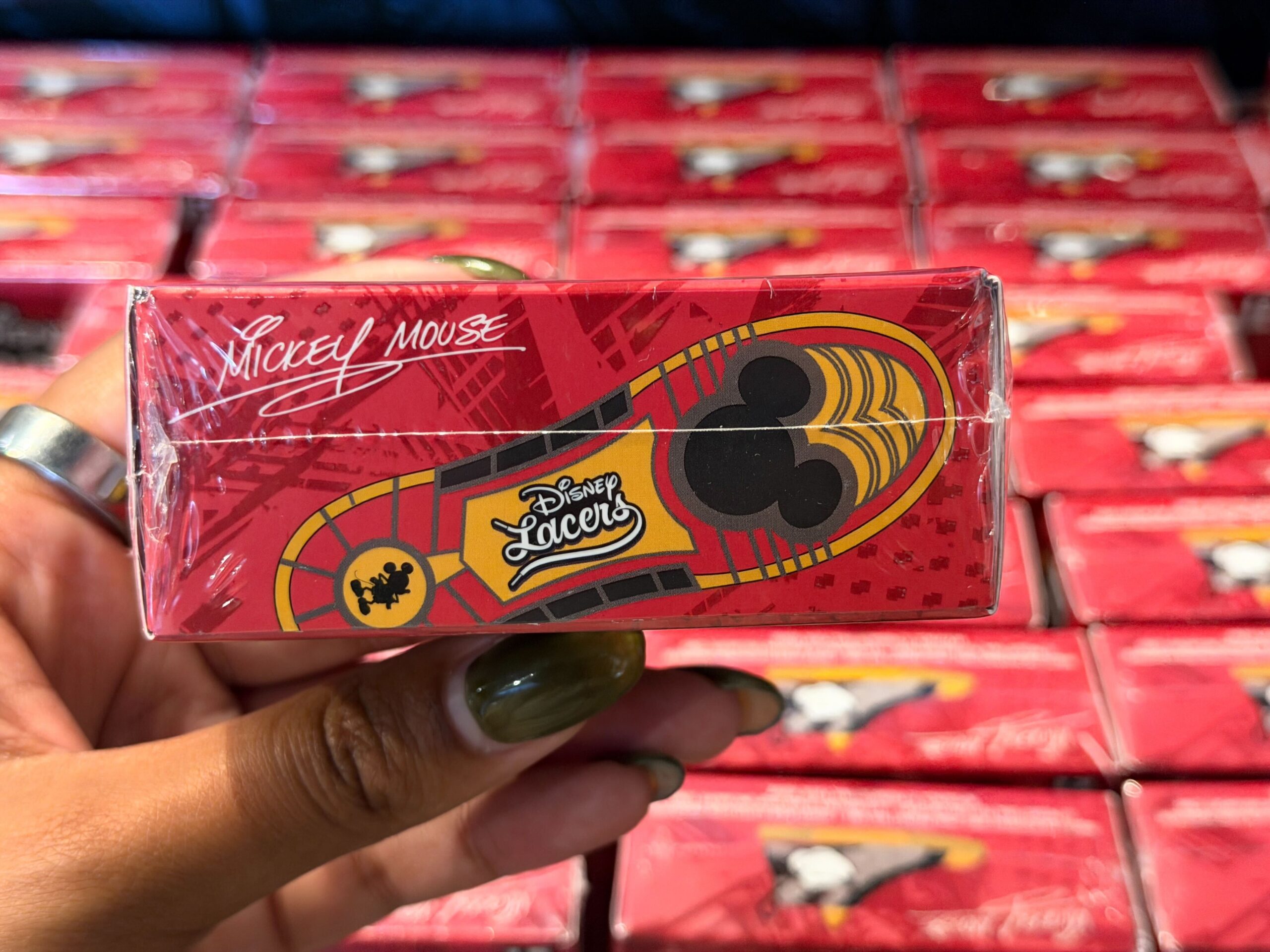 Side of Mickey Mouse Lacer box.
