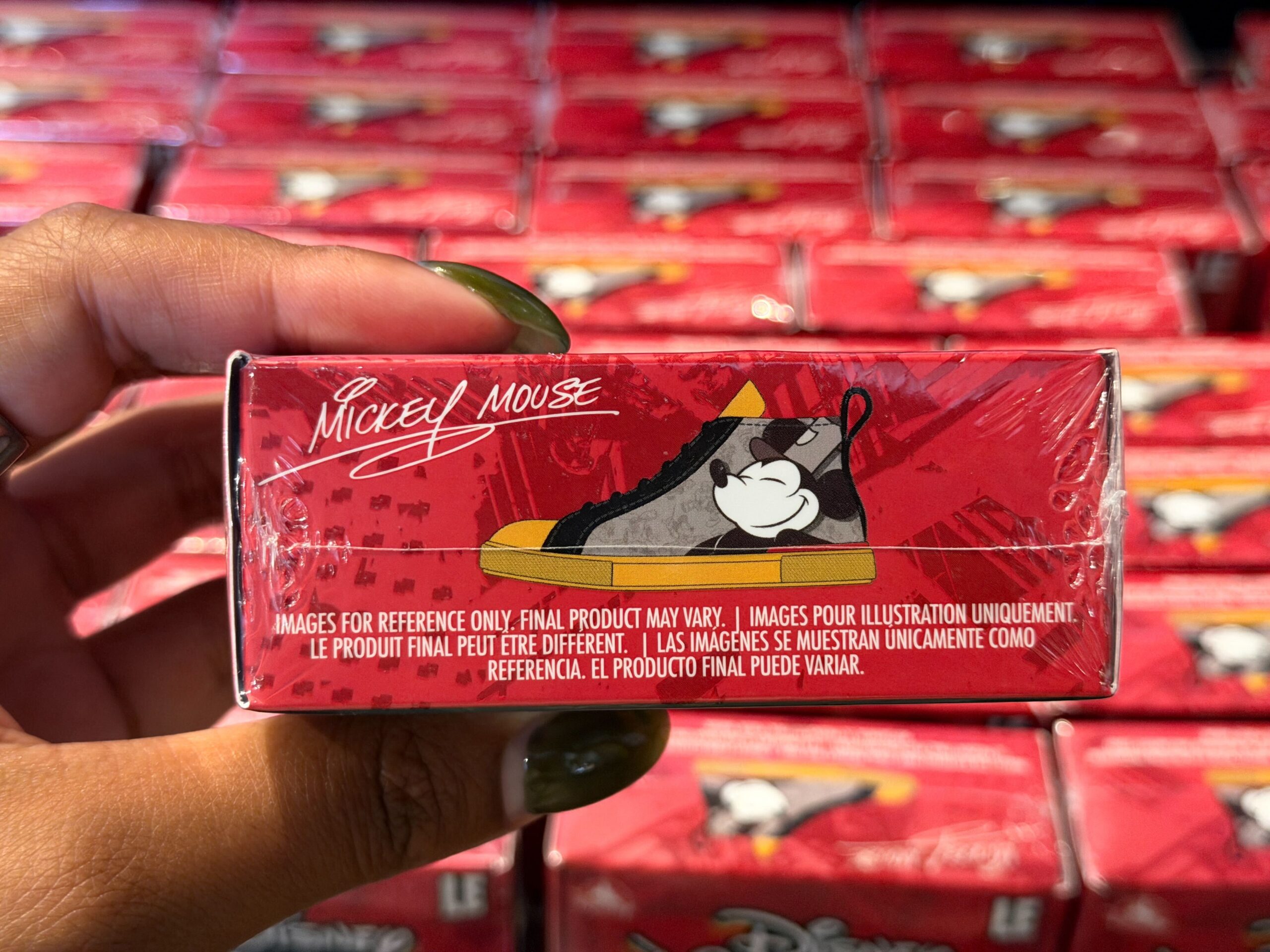 Side of Mickey Mouse Lacer box.