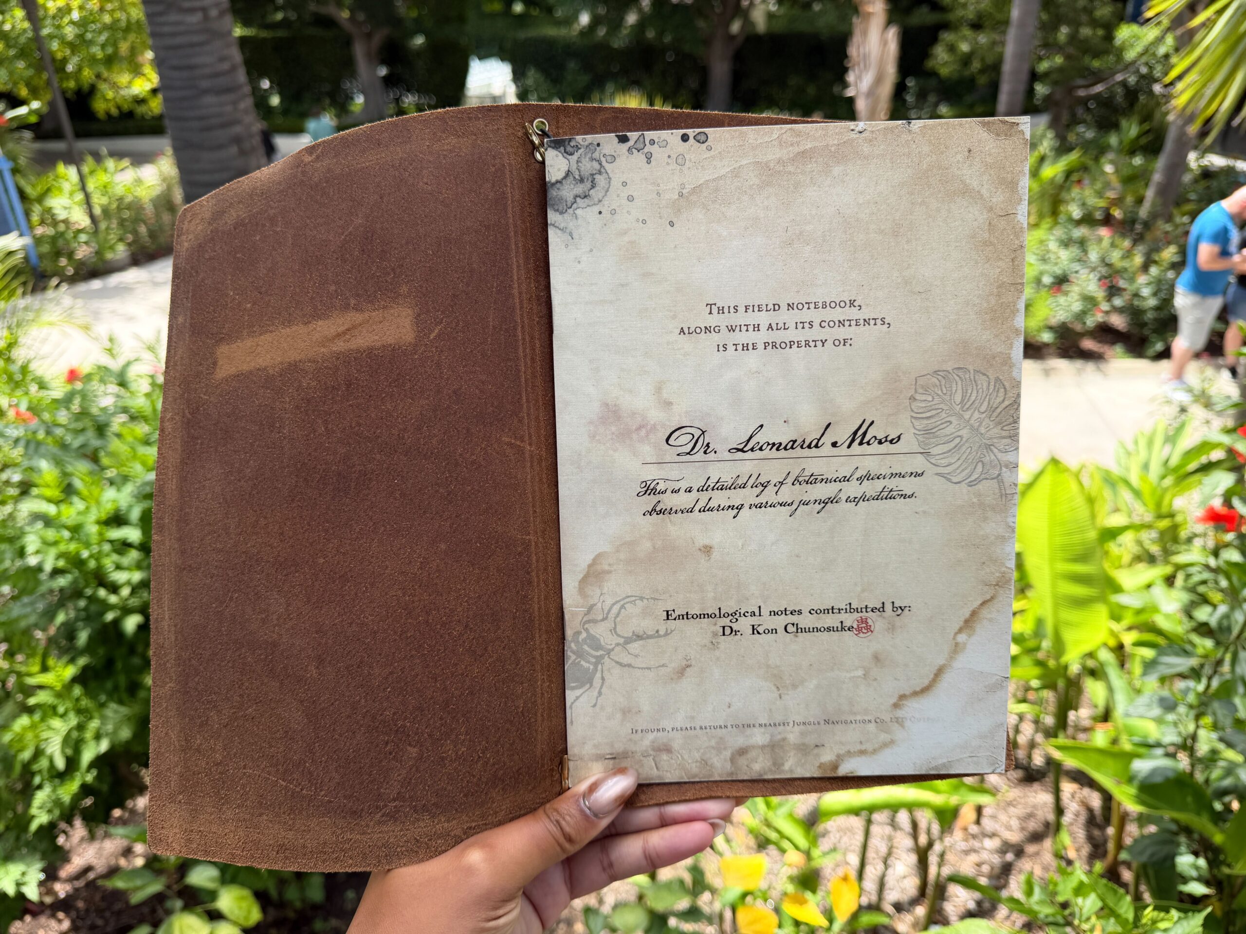 Disneyland Hotel Trader Sam's tiki bar menu.