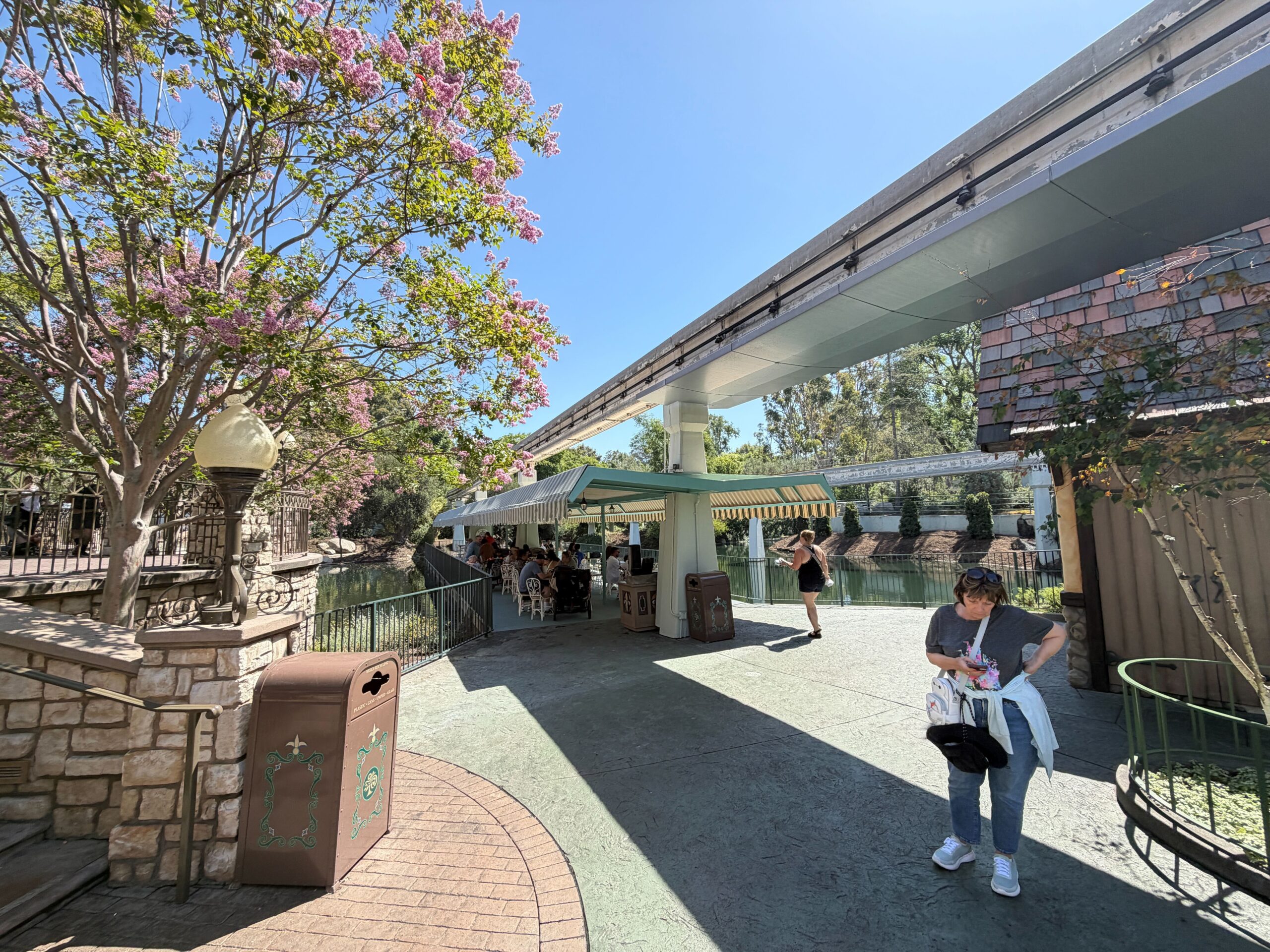 The seating area near Edelweiss Snacks is also still open for guests to use.