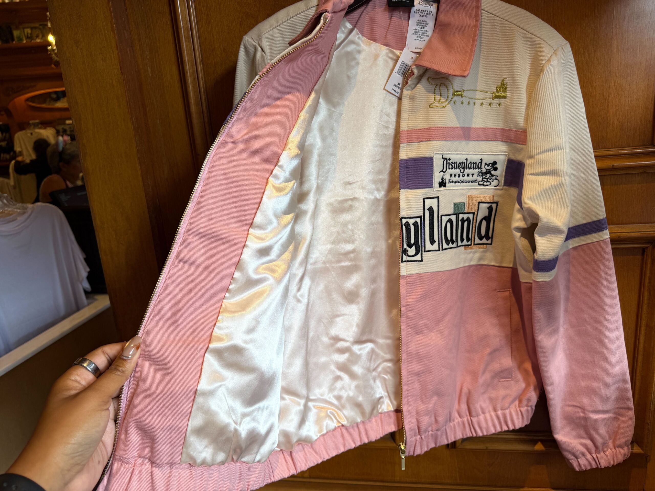 Inside of Zip-Up Jacket.
