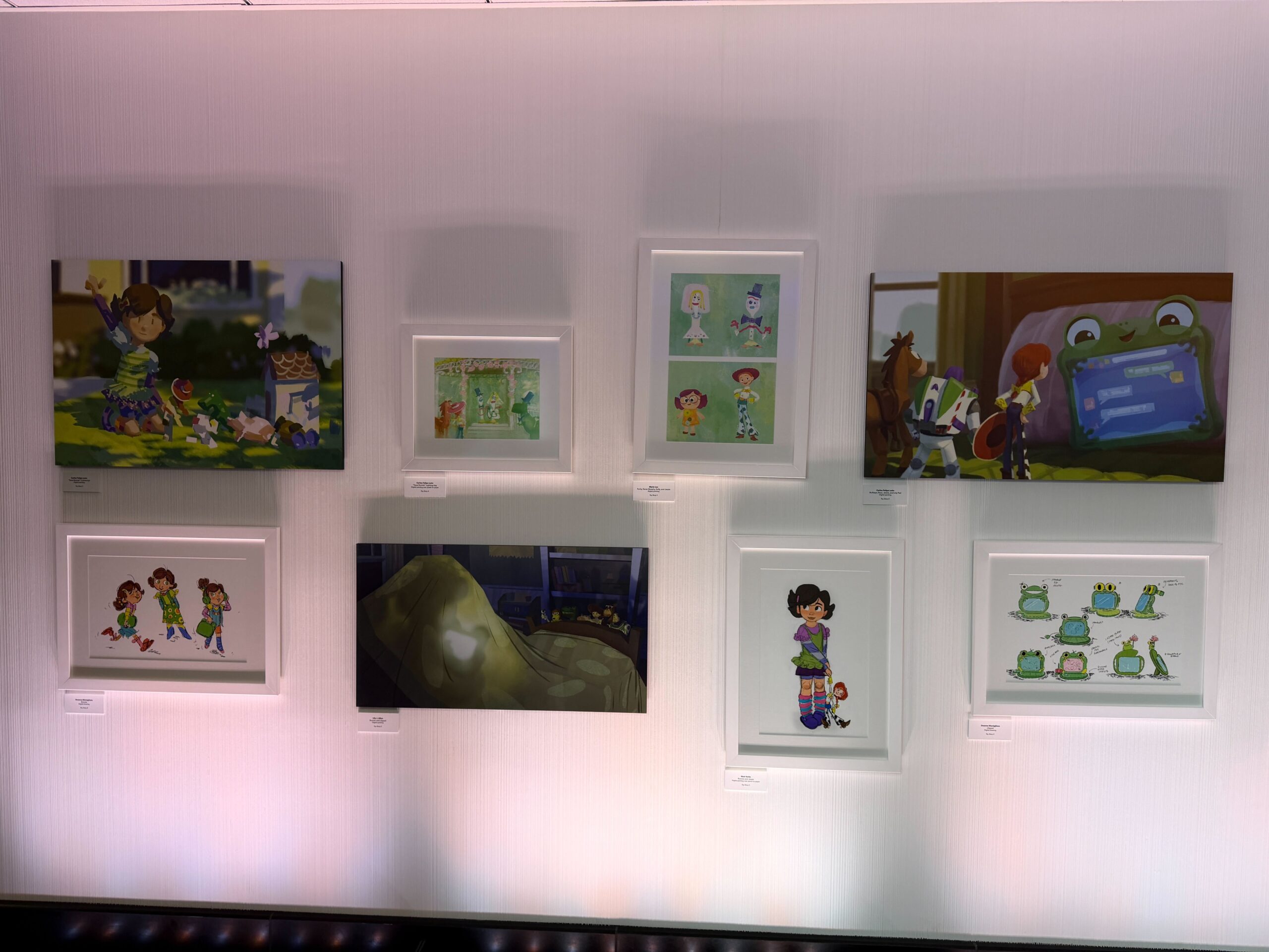 Toy Story 5 is featured in The Art of Pixar Gallery at Disneyland's Pixar Place Hotel. Concept art, sketches, and a maquette can be seen in The Art of Pixar Gallery.